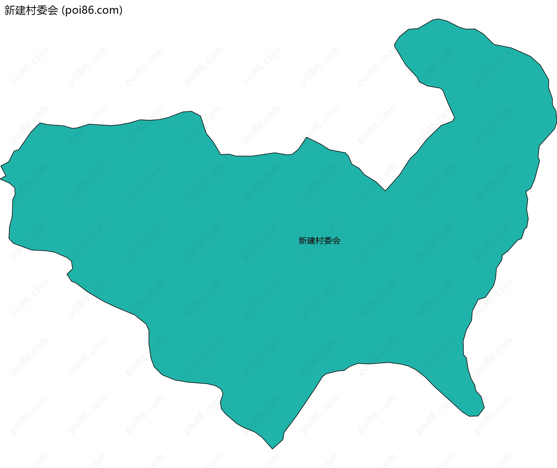 新建村委会边界地图