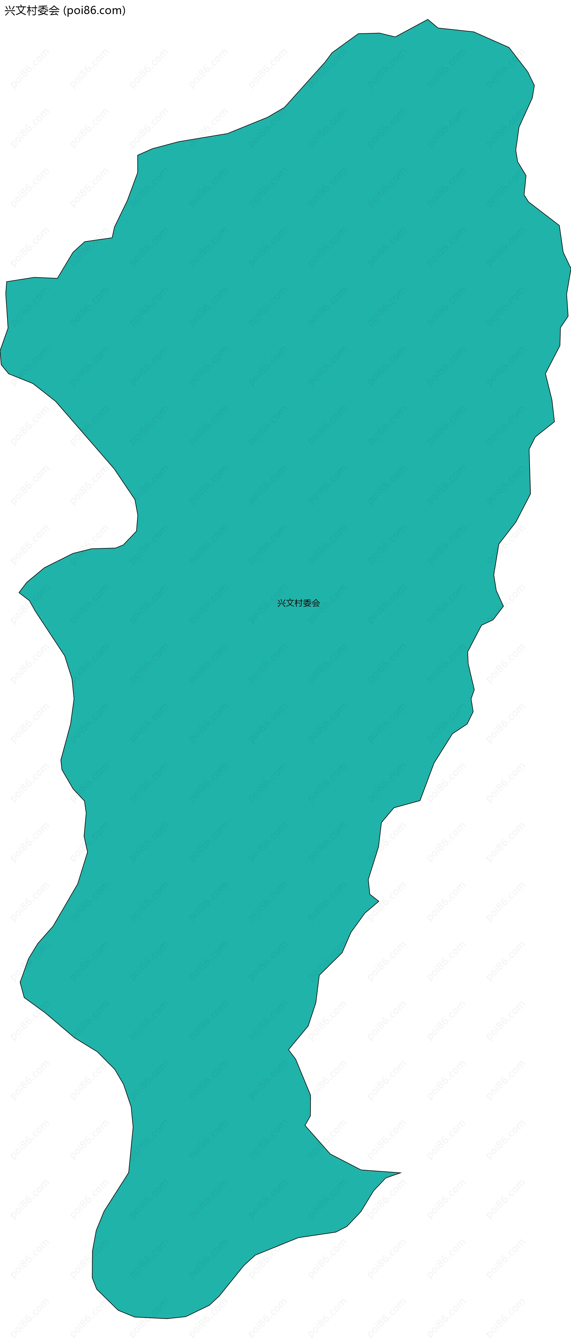 兴文村委会边界地图