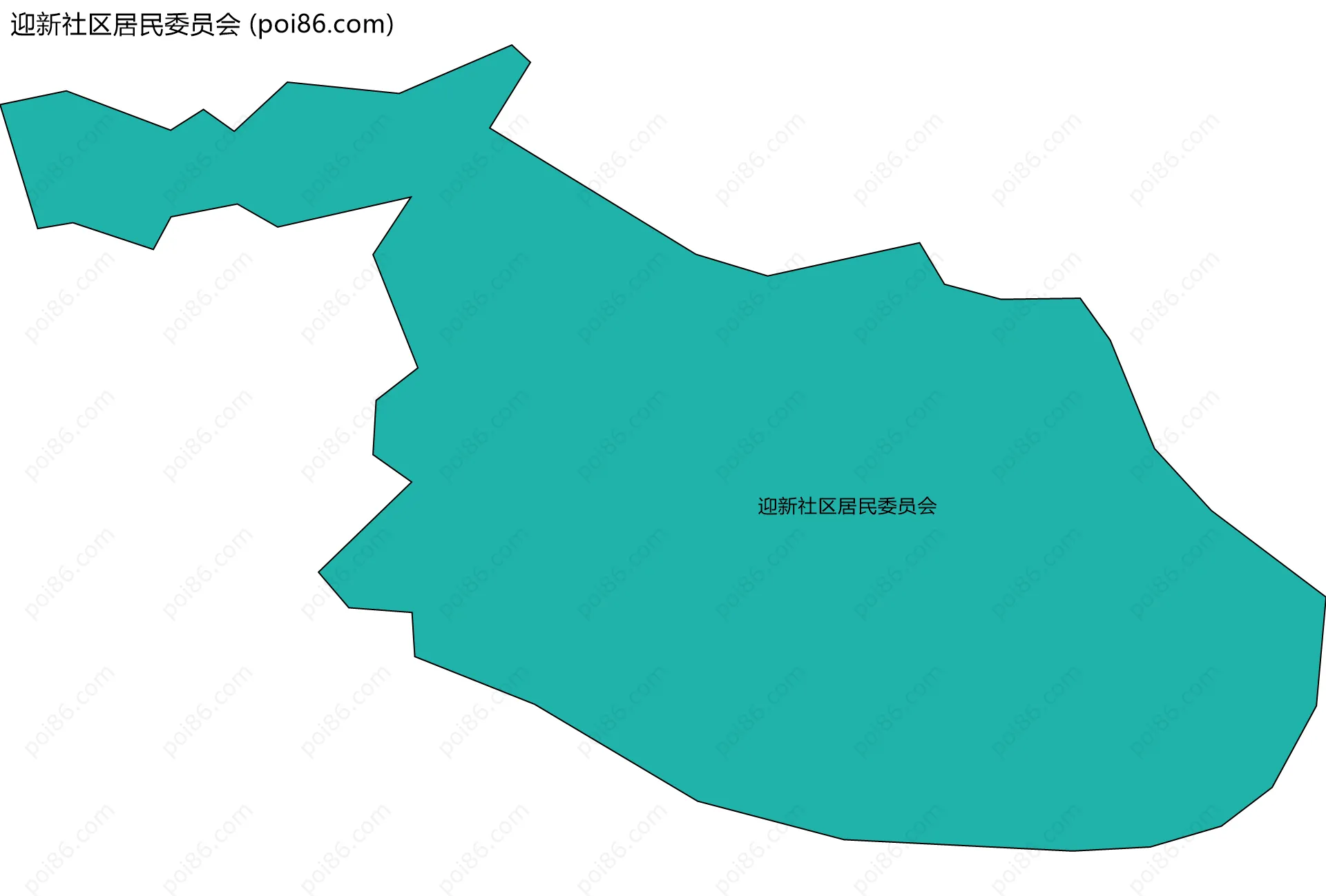 迎新社区居民委员会边界地图