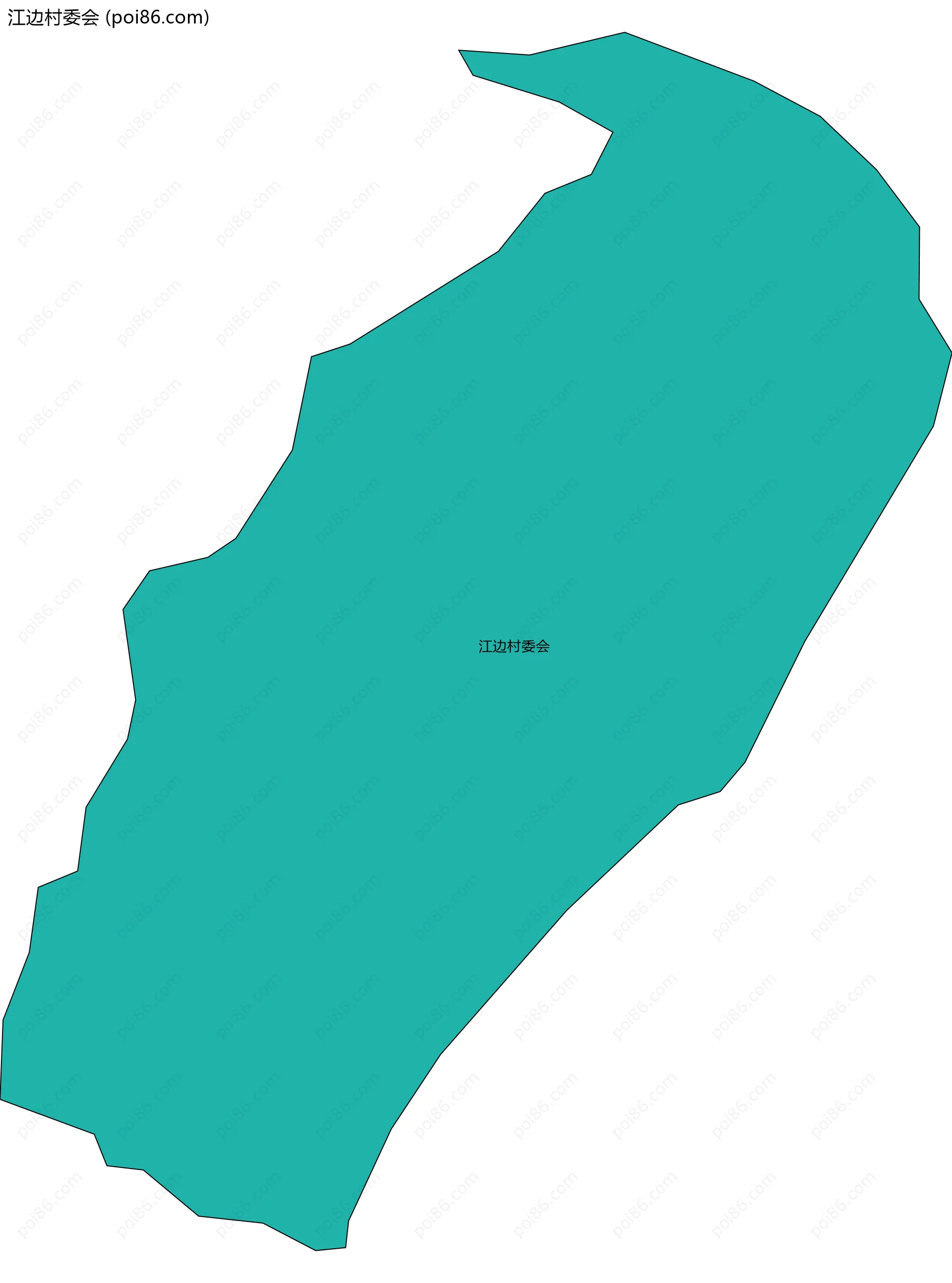 江边村委会边界地图