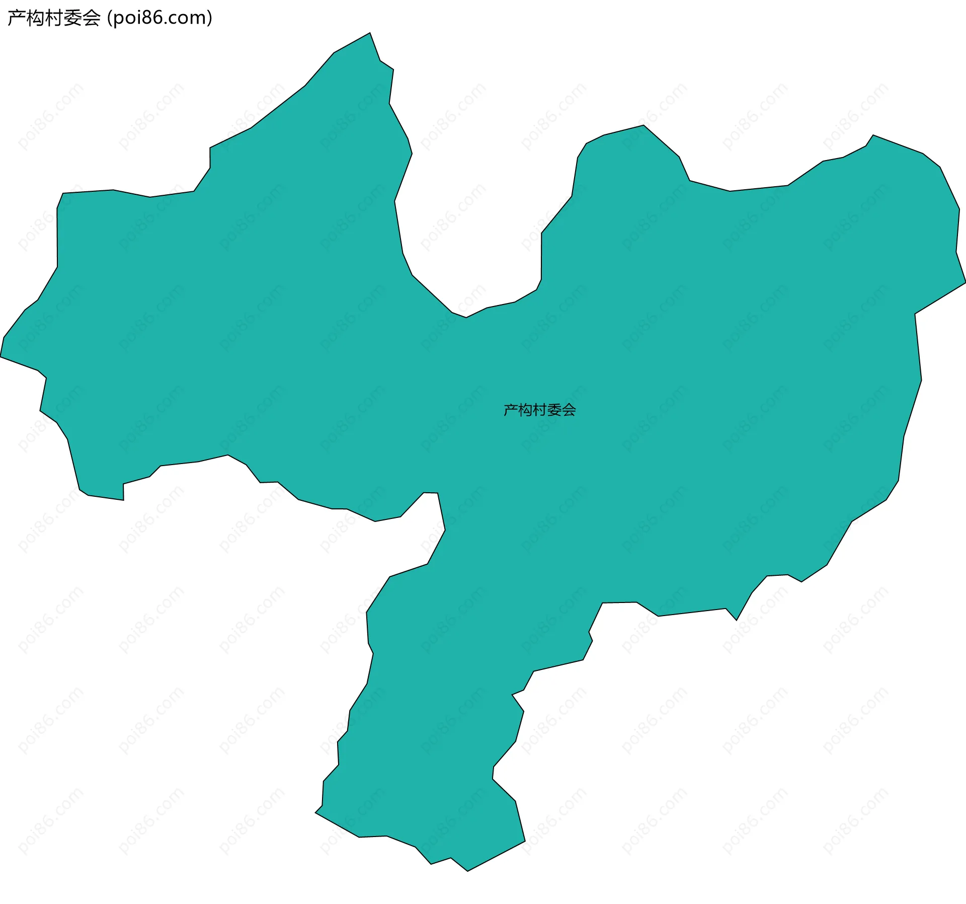 产构村委会边界地图