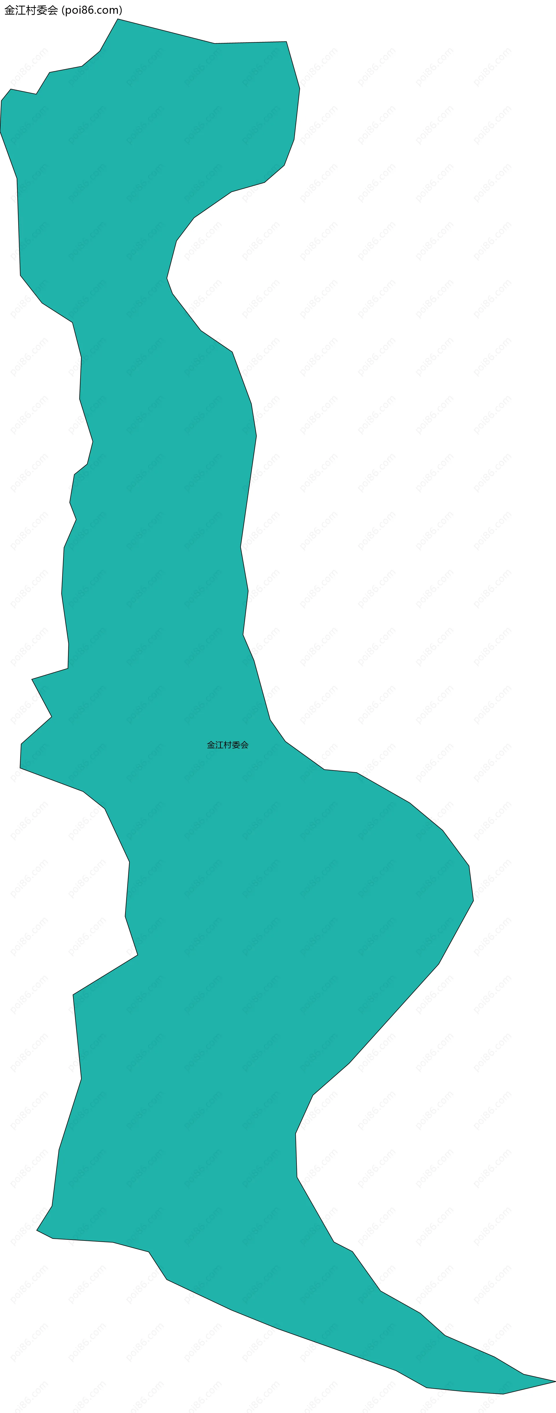 金江村委会边界地图