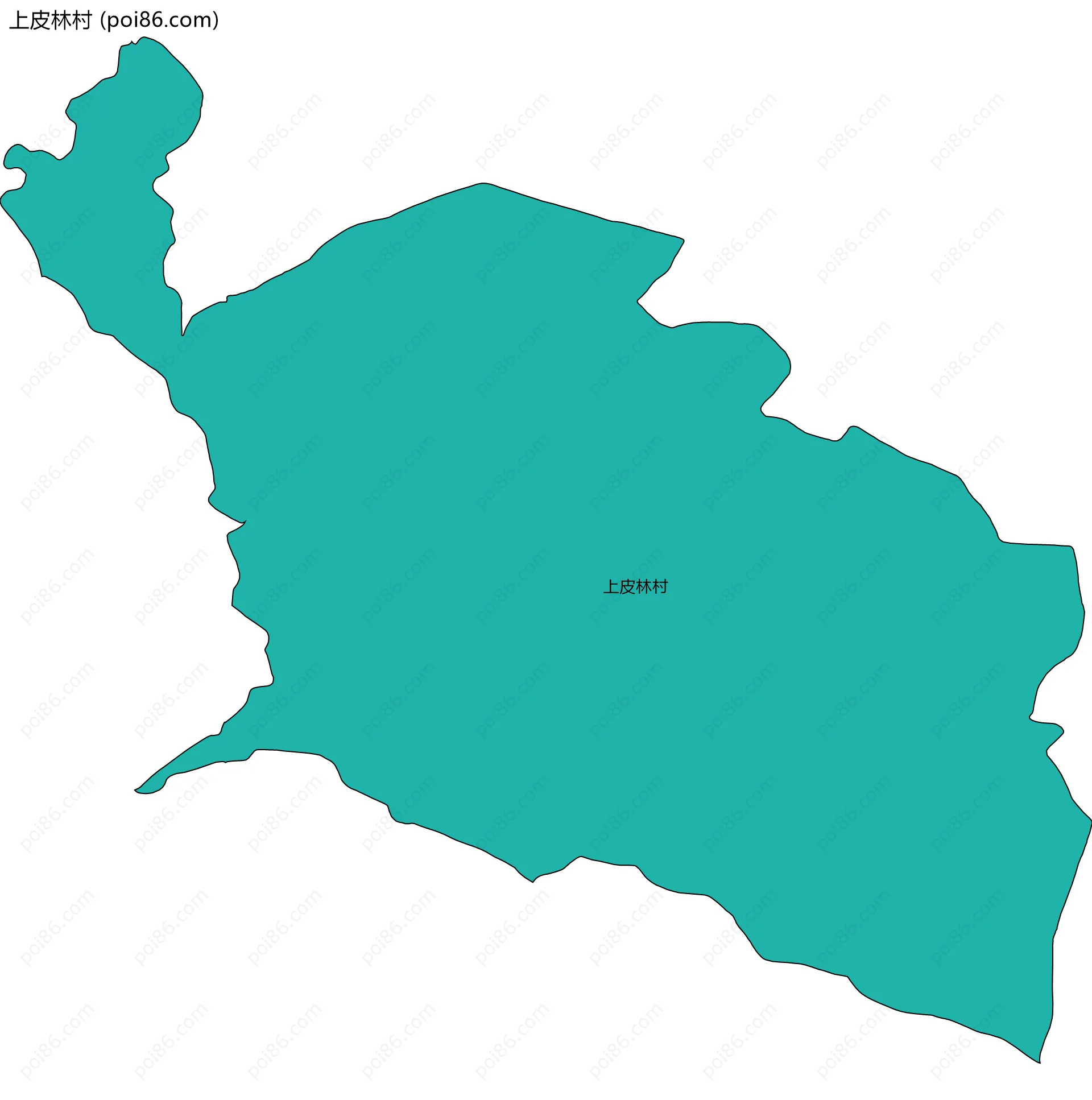 上皮林村边界地图