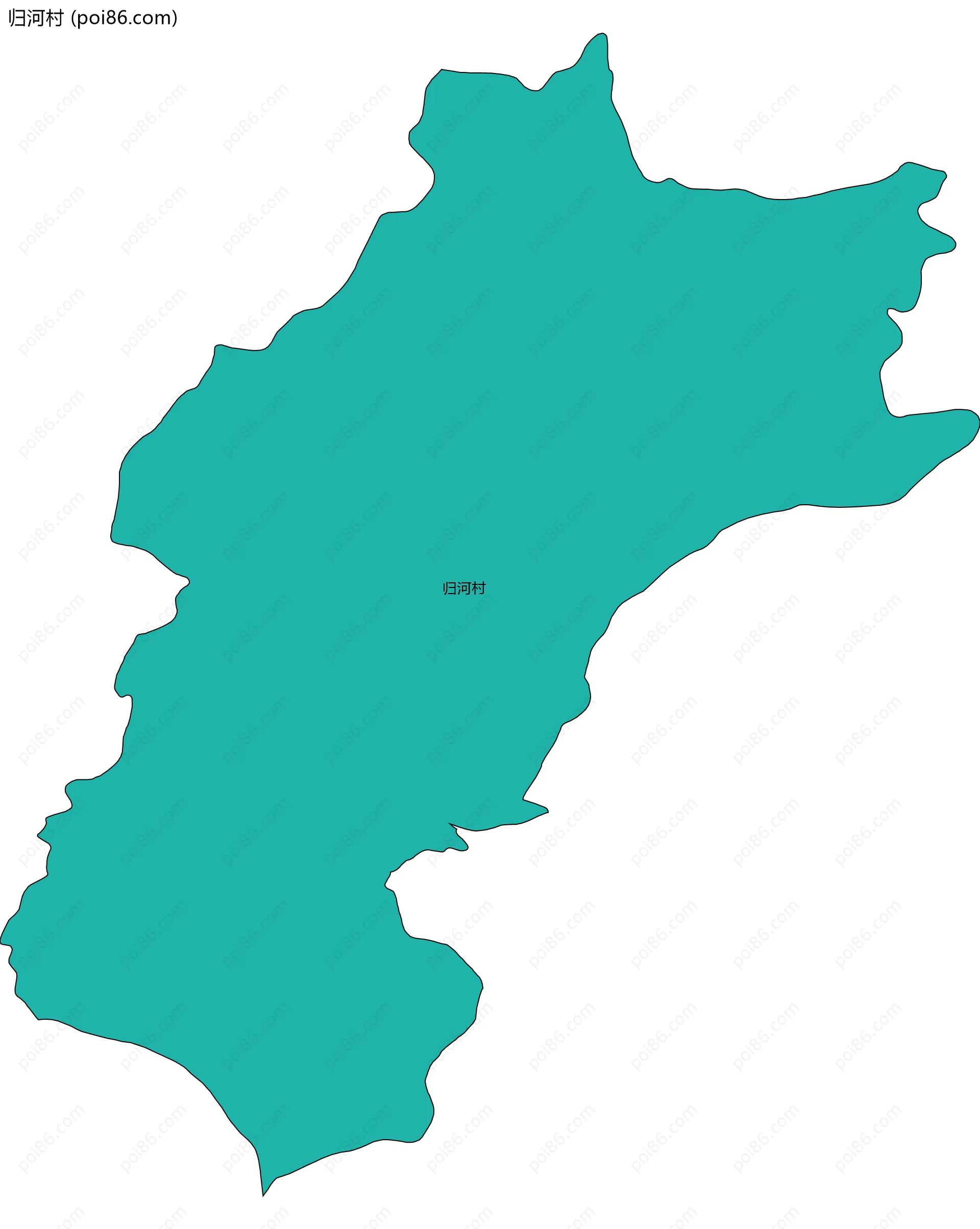 归河村边界地图