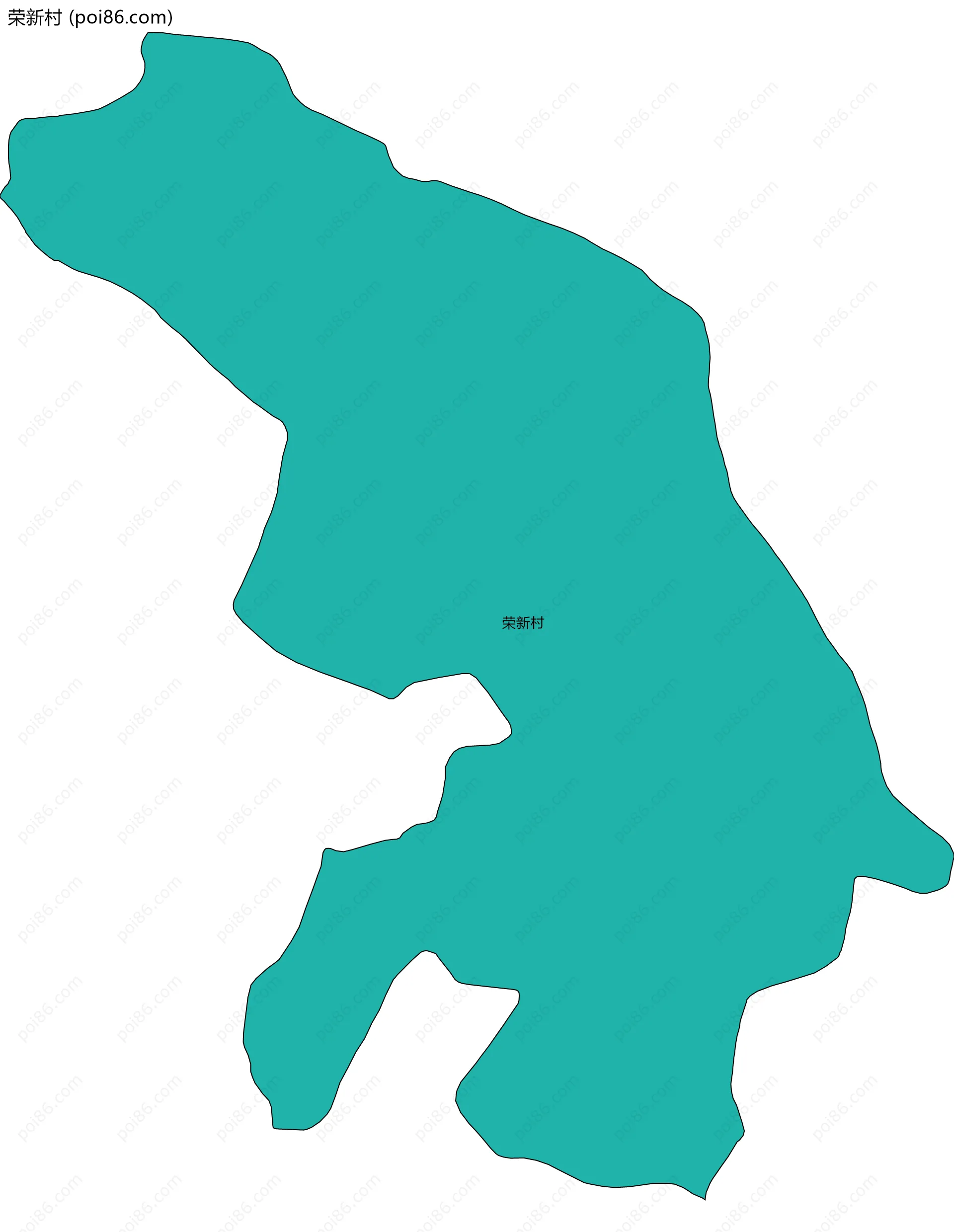 荣新村边界地图