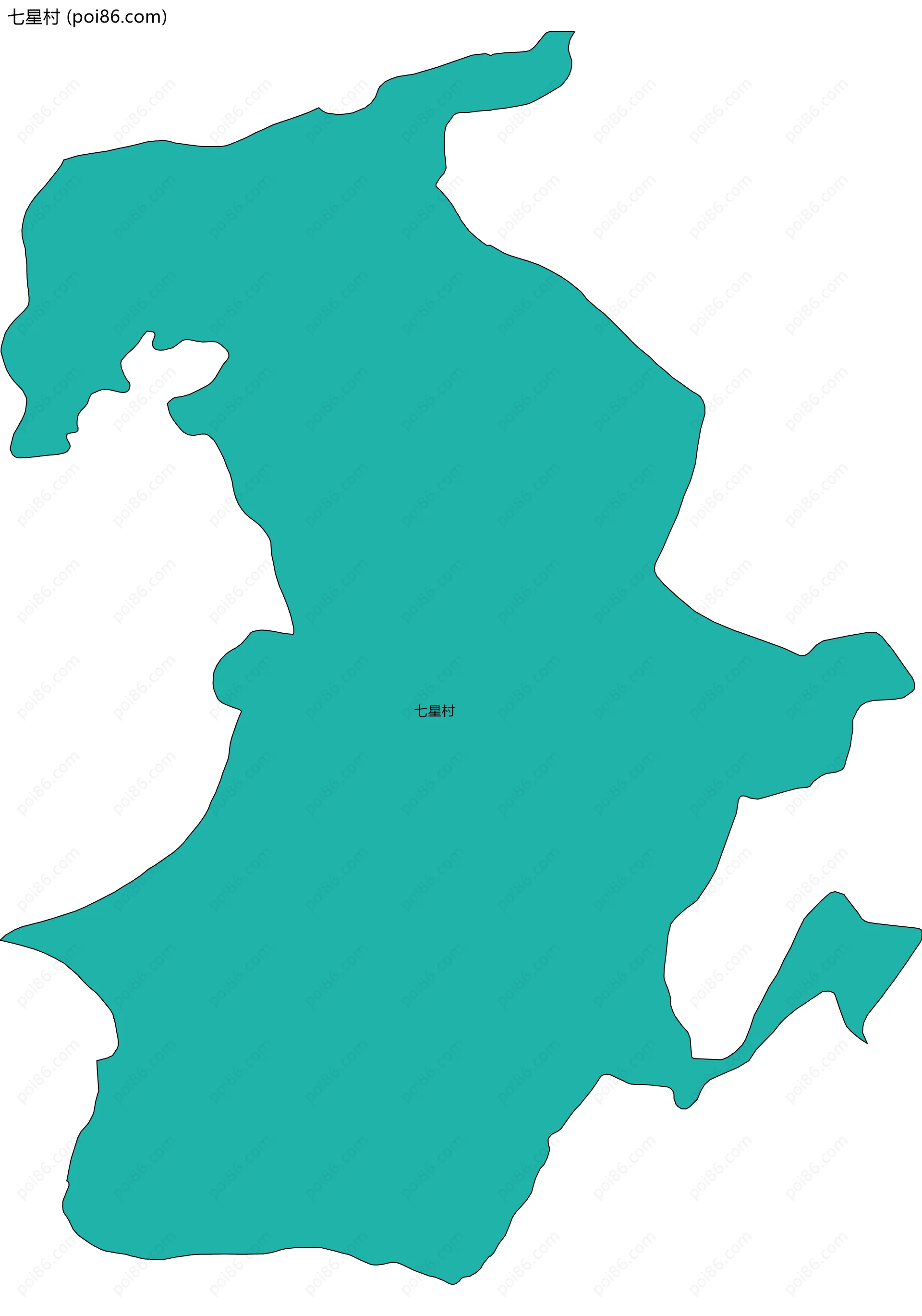 七星村边界地图