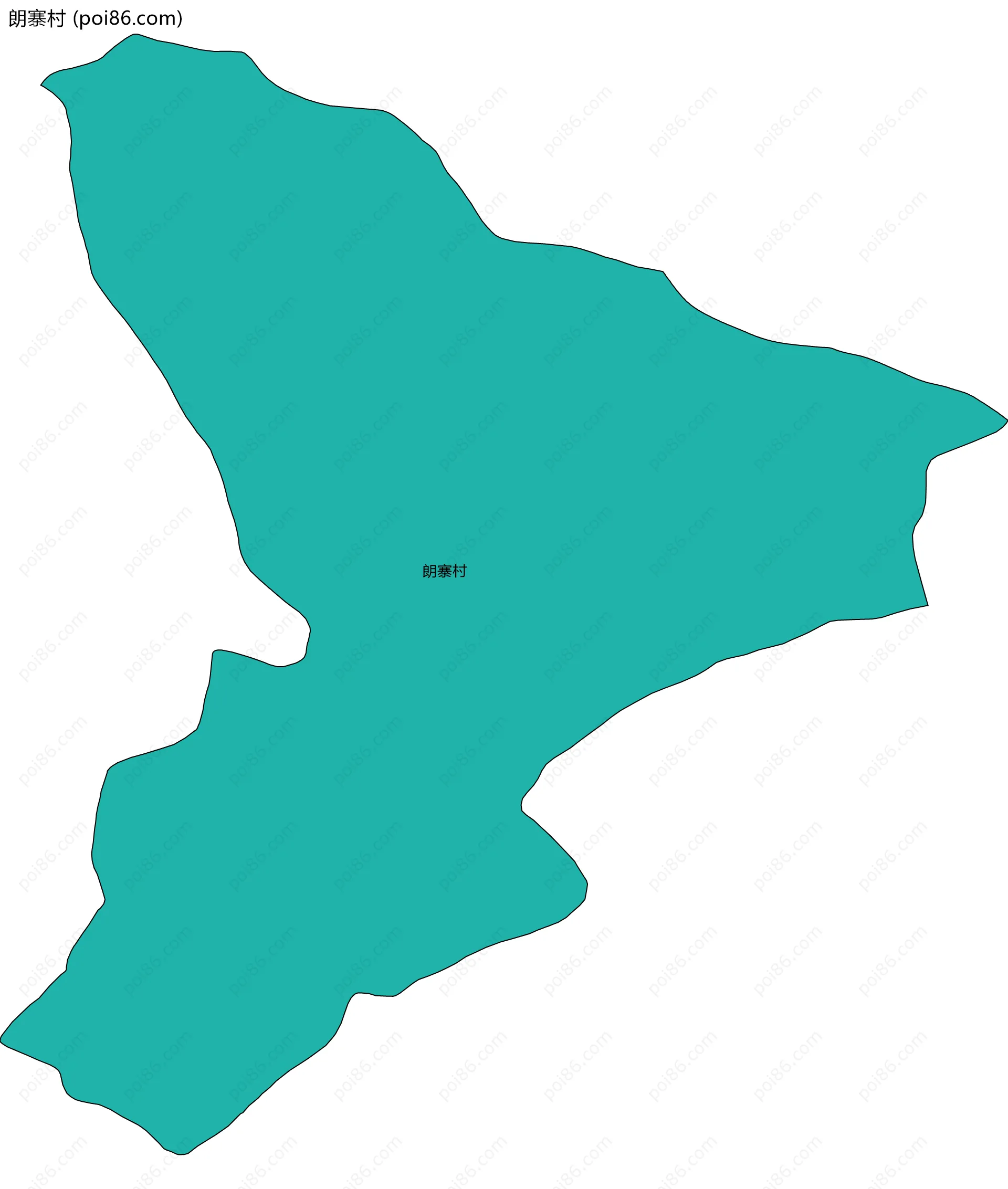 朗寨村边界地图