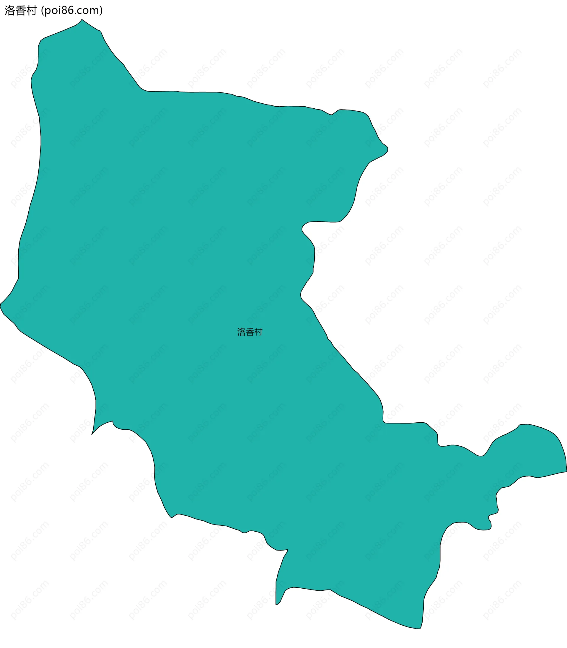 洛香村边界地图