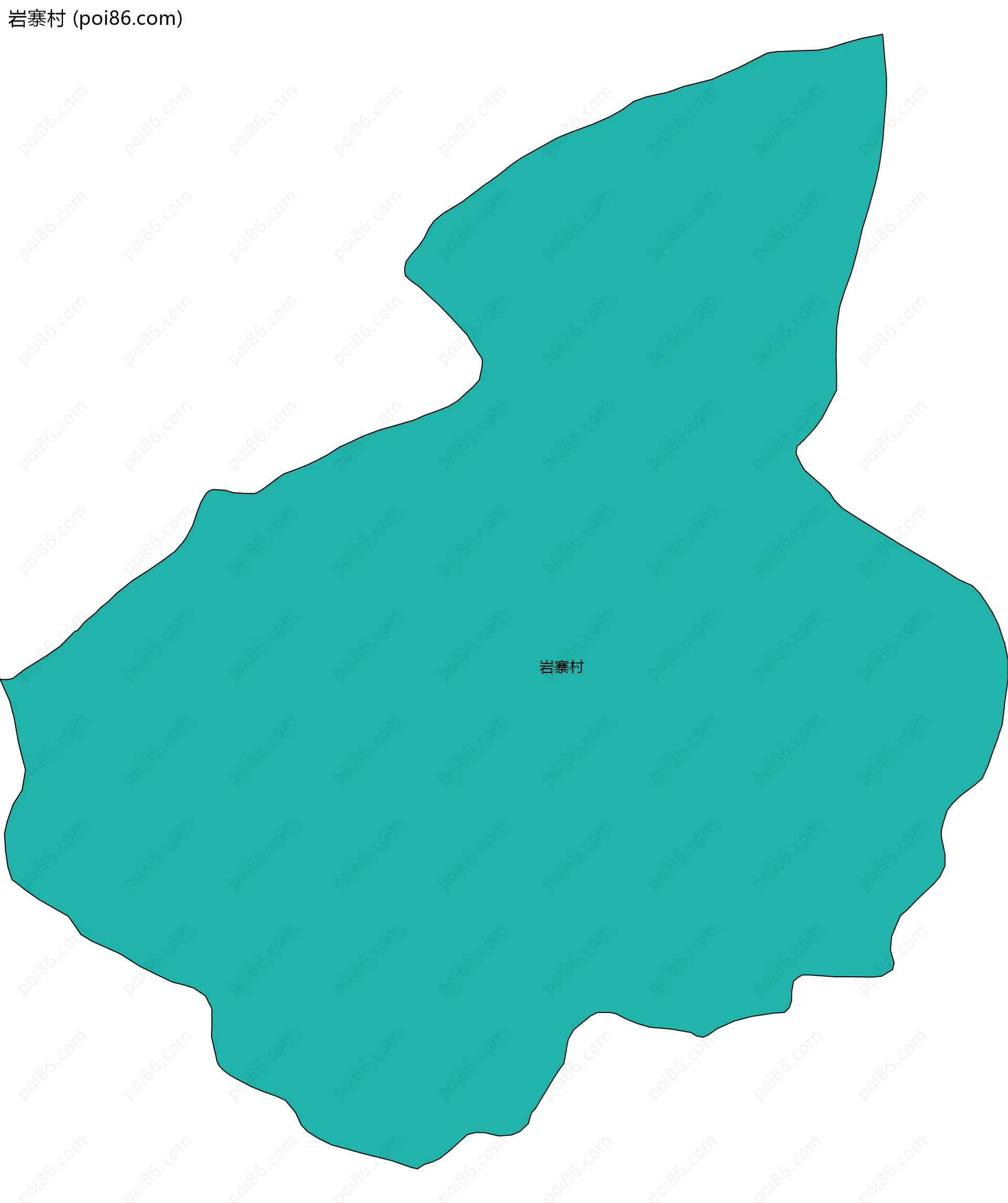 岩寨村边界地图