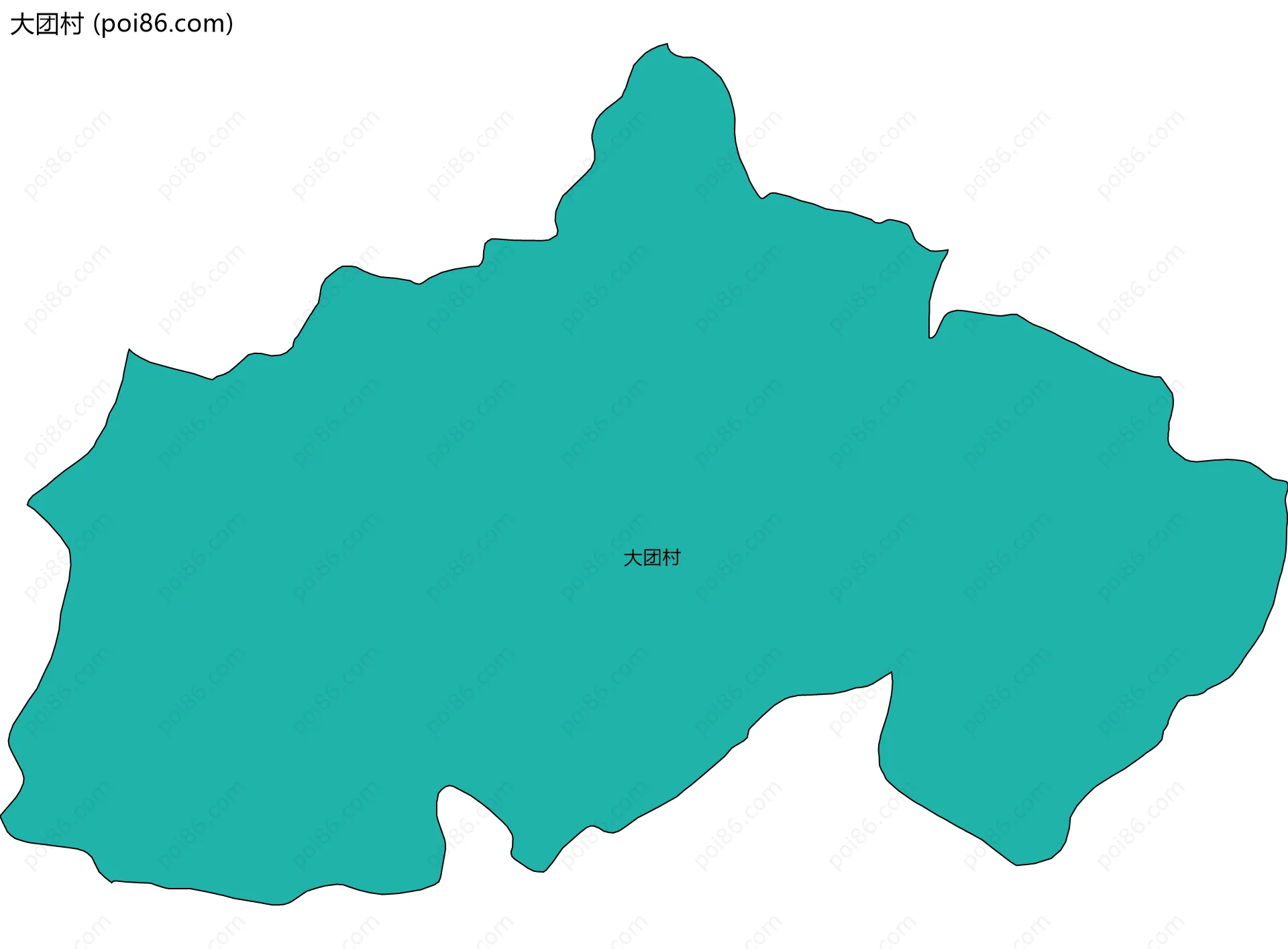 大团村边界地图