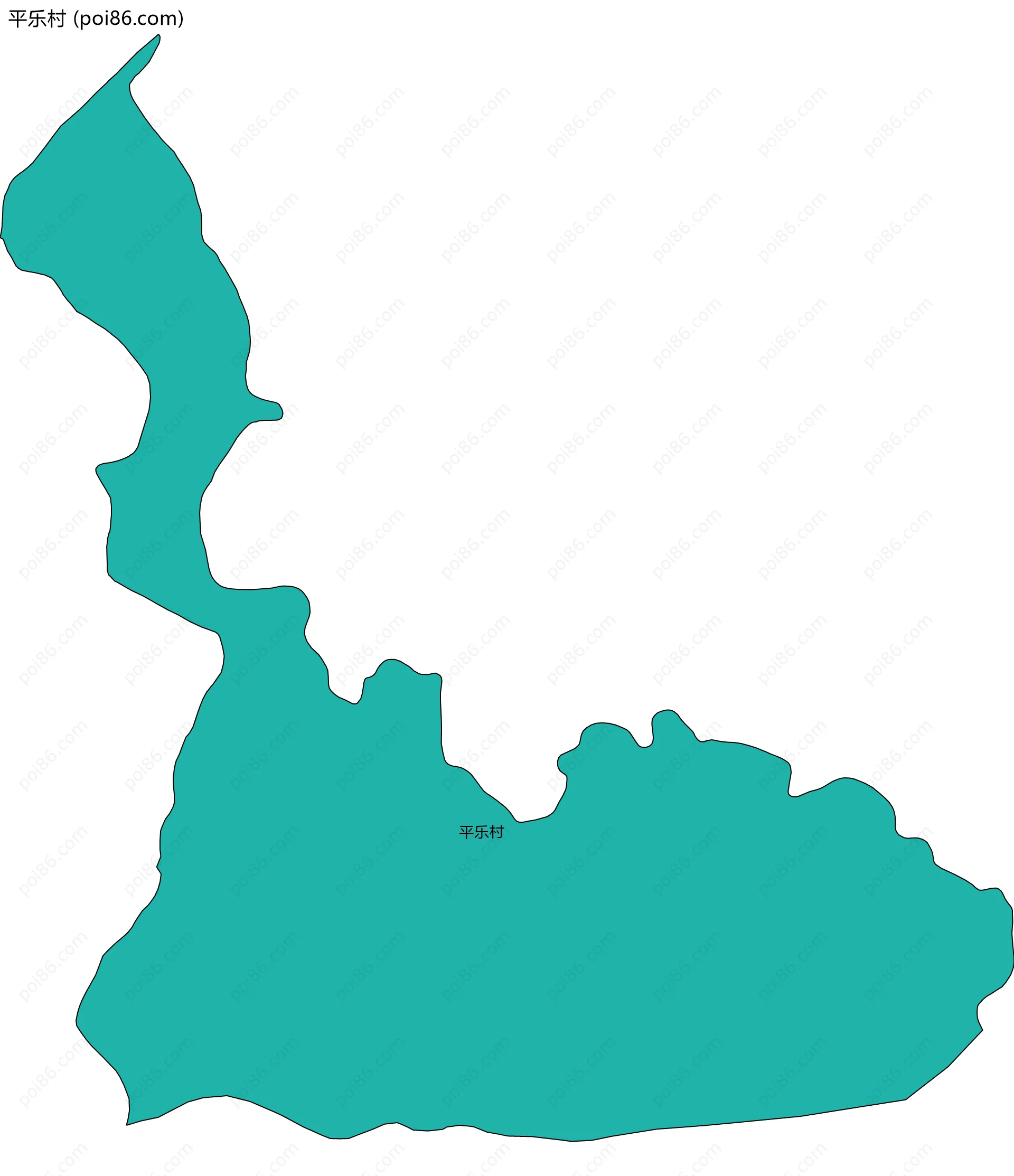 平乐村边界地图