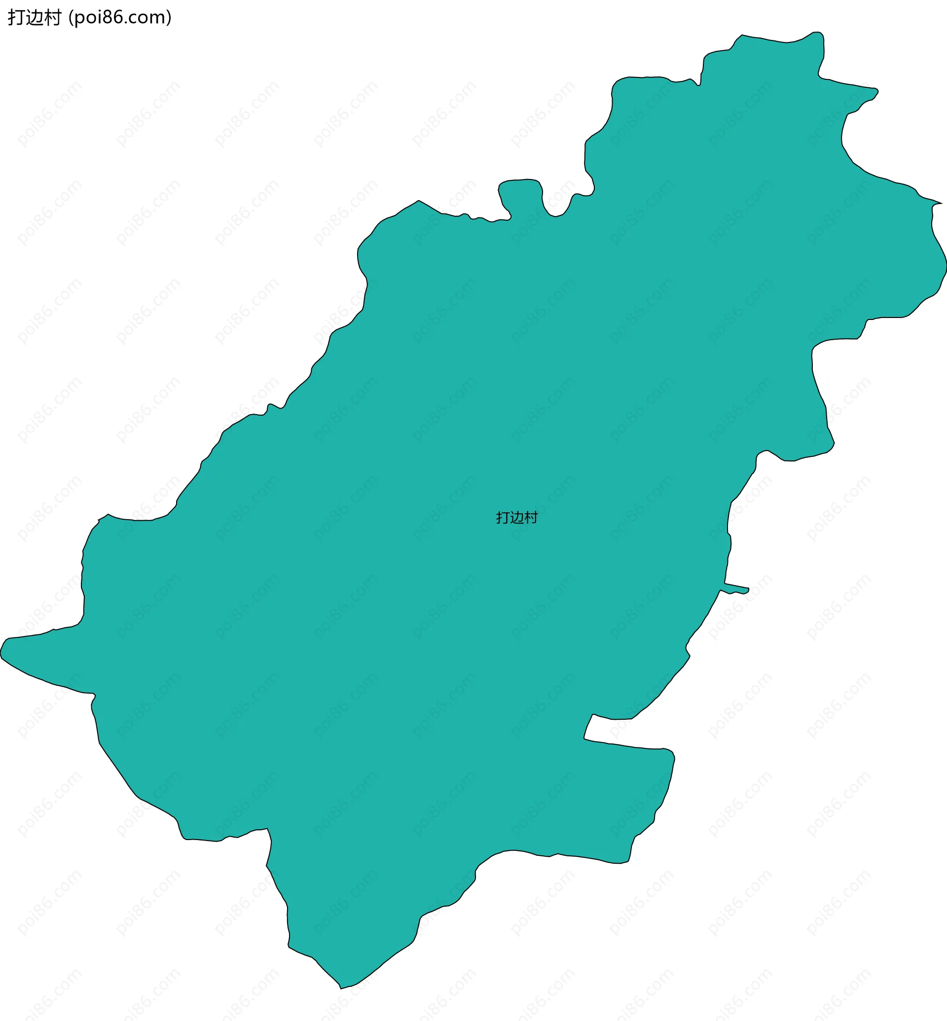 打边村边界地图