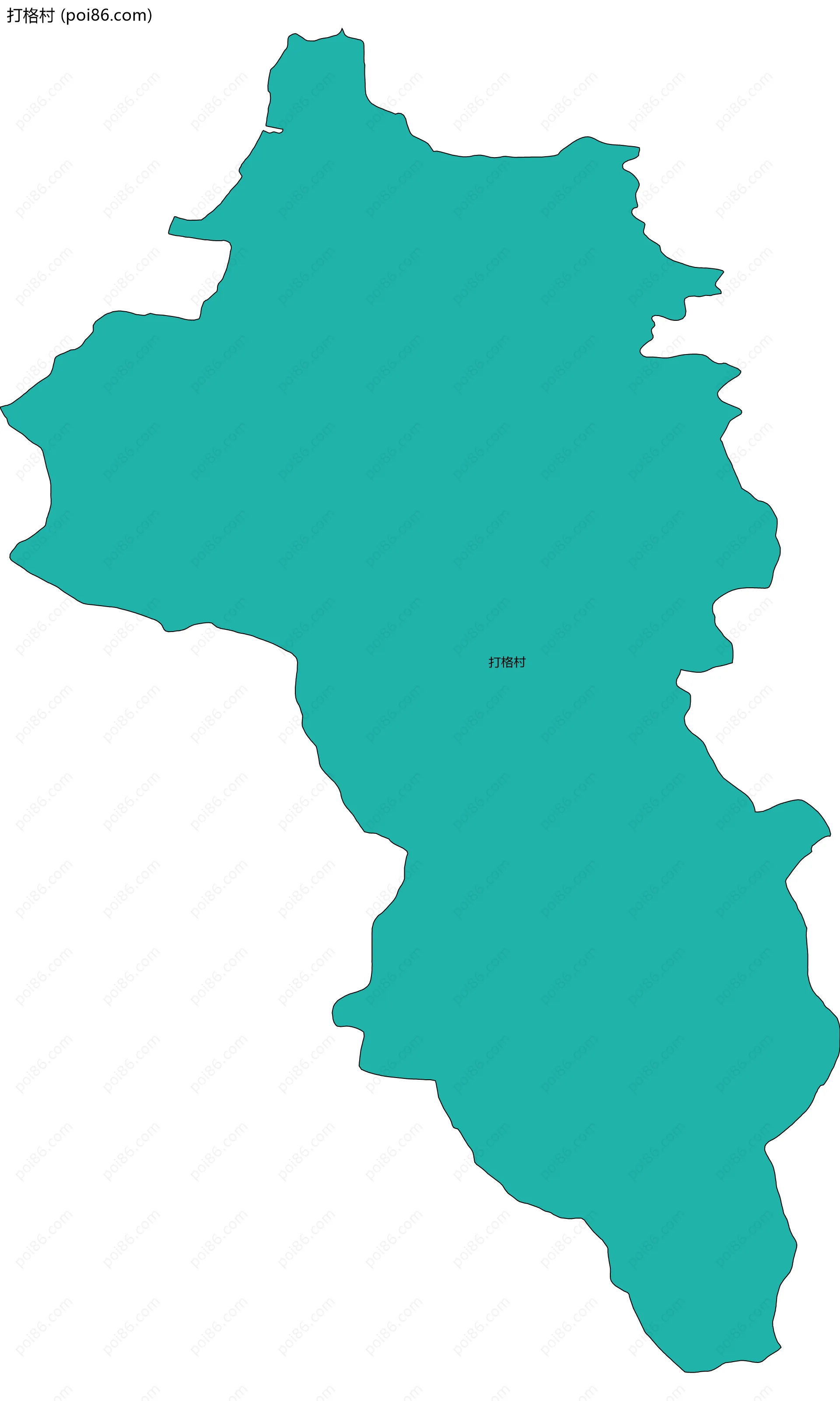 打格村边界地图