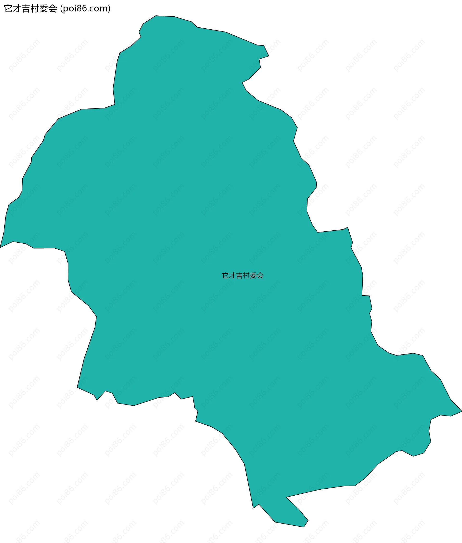 它才吉村委会边界地图