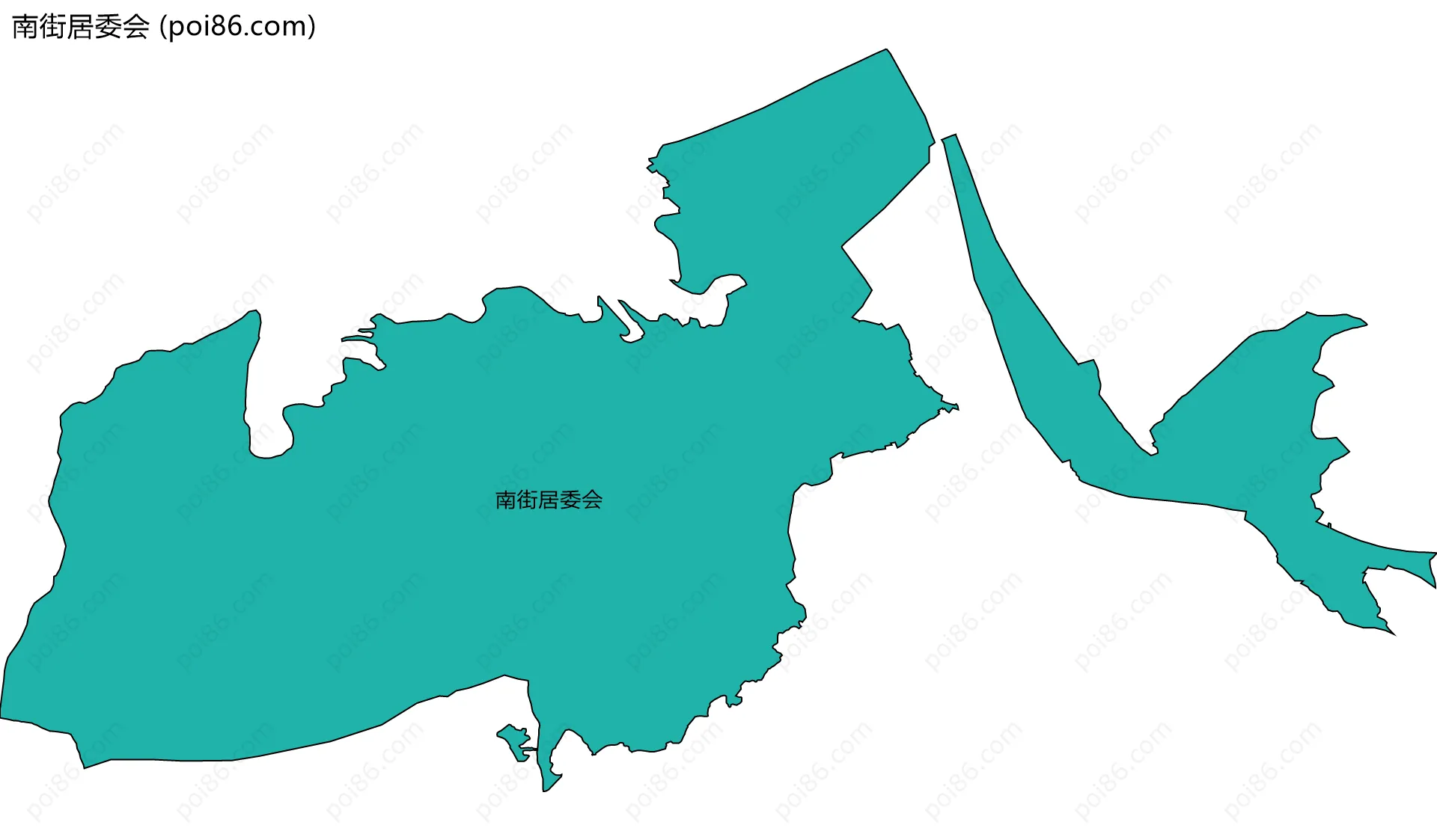 南街居委会边界地图