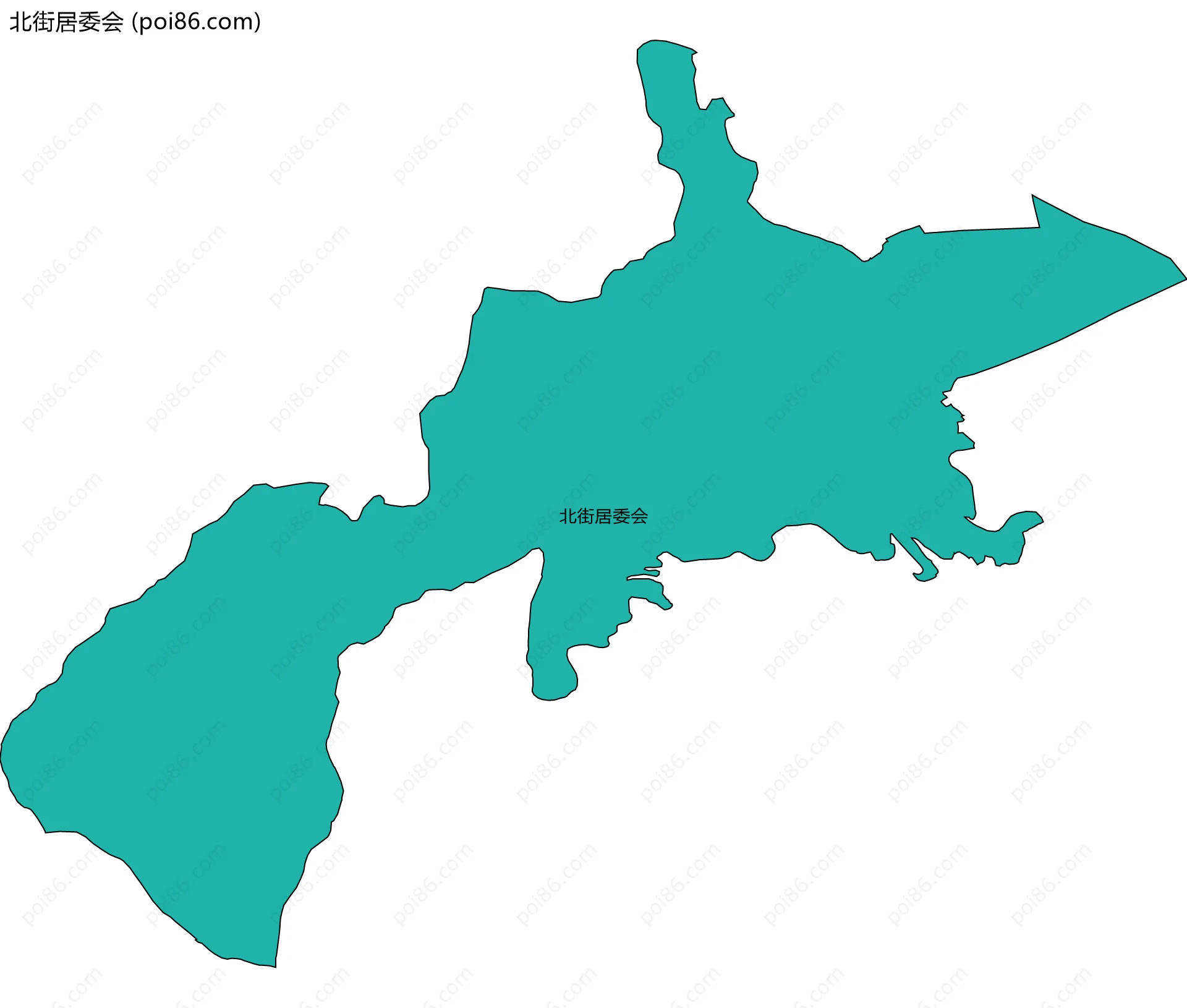 北街居委会边界地图