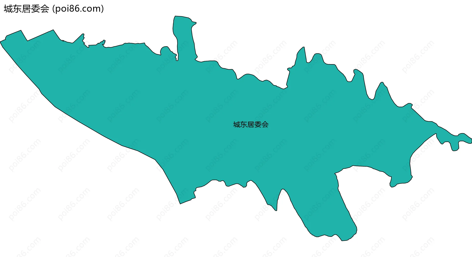 城东居委会边界地图
