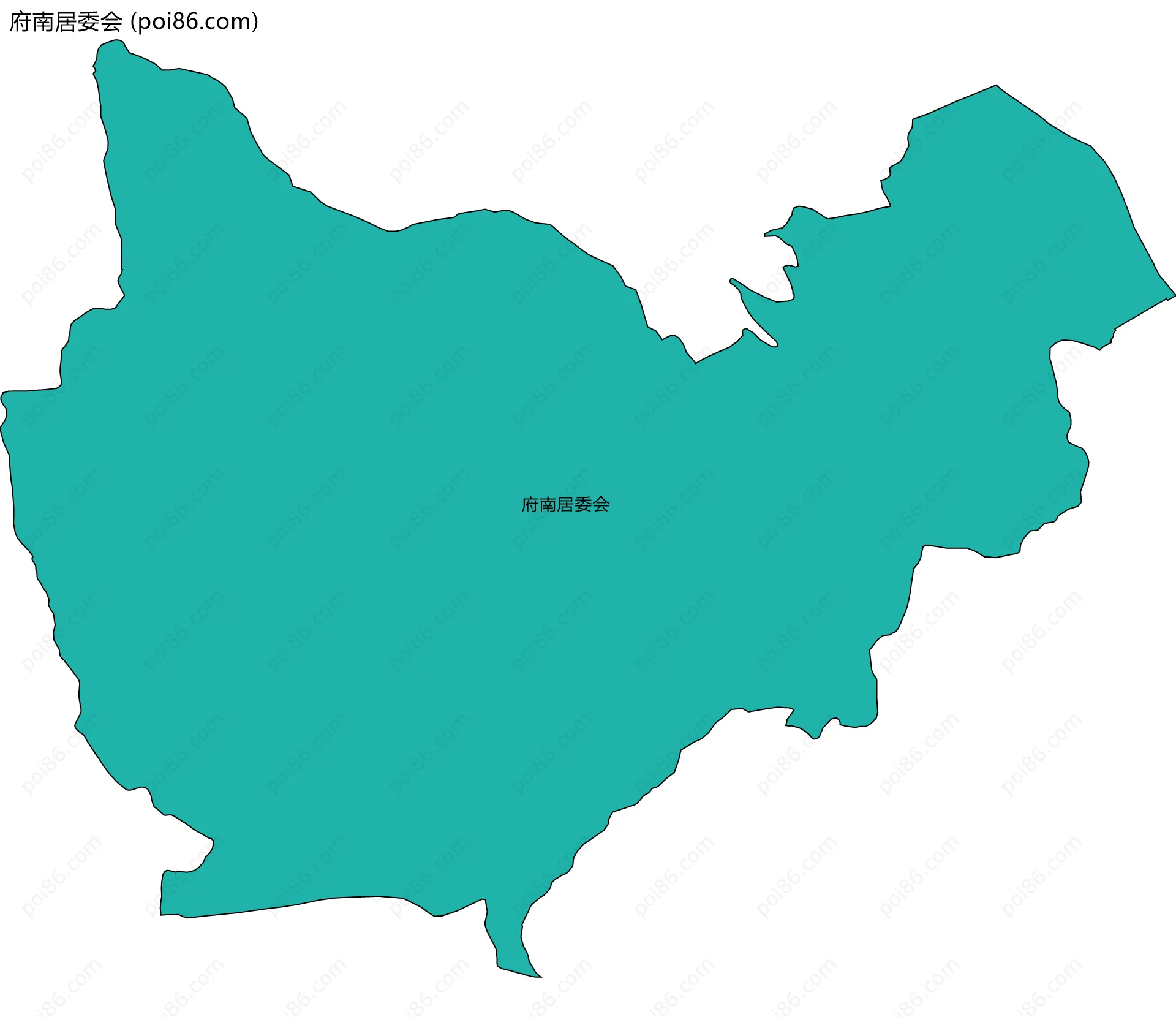 府南居委会边界地图
