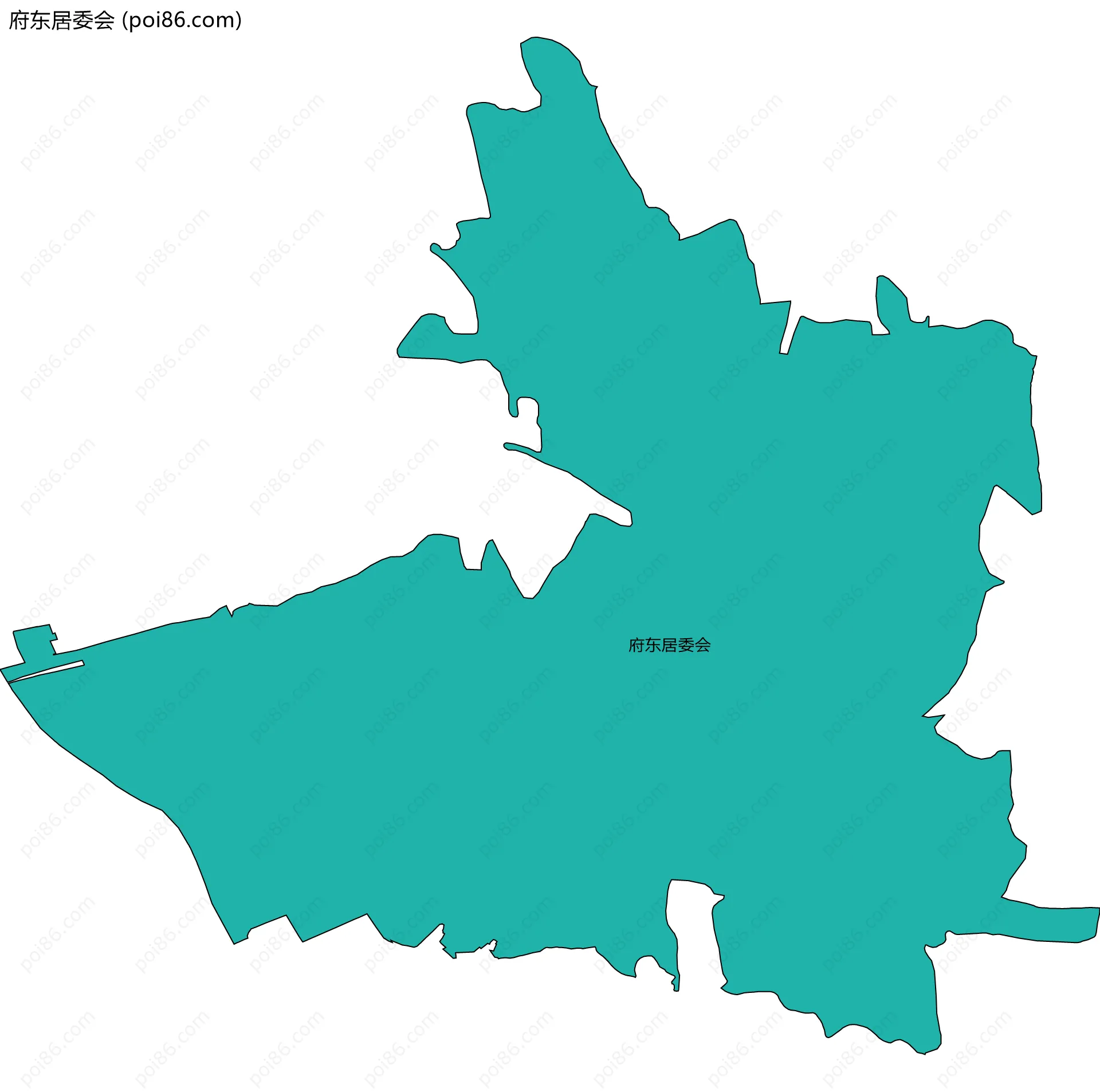 府东居委会边界地图