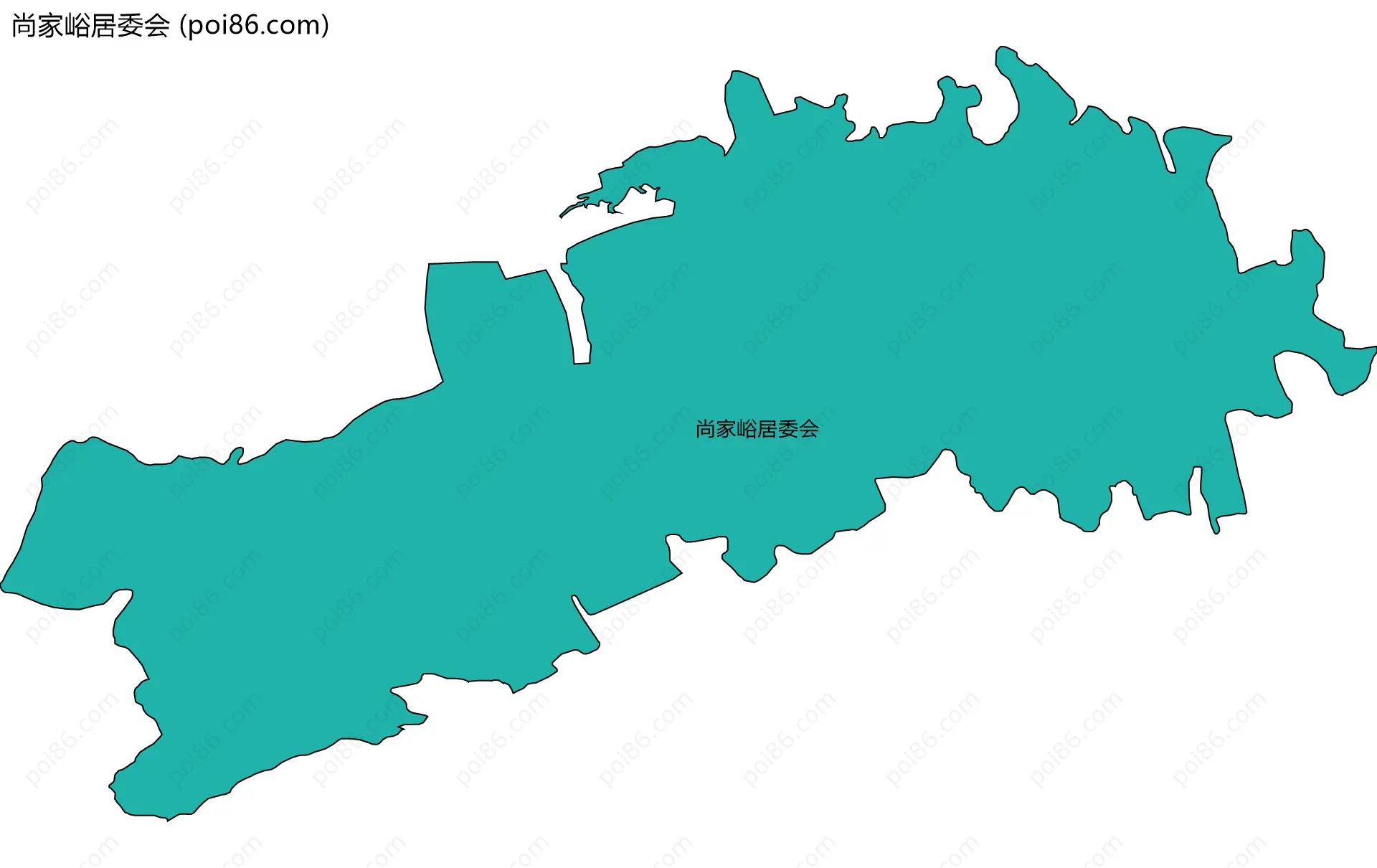 尚家峪居委会边界地图