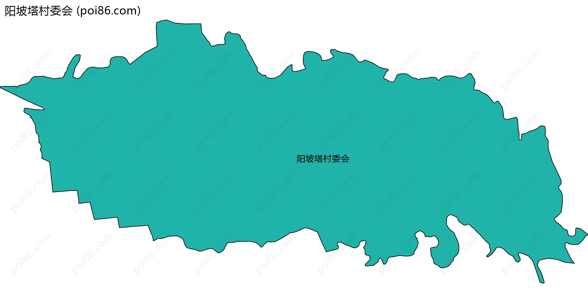 阳坡塔村委会边界地图