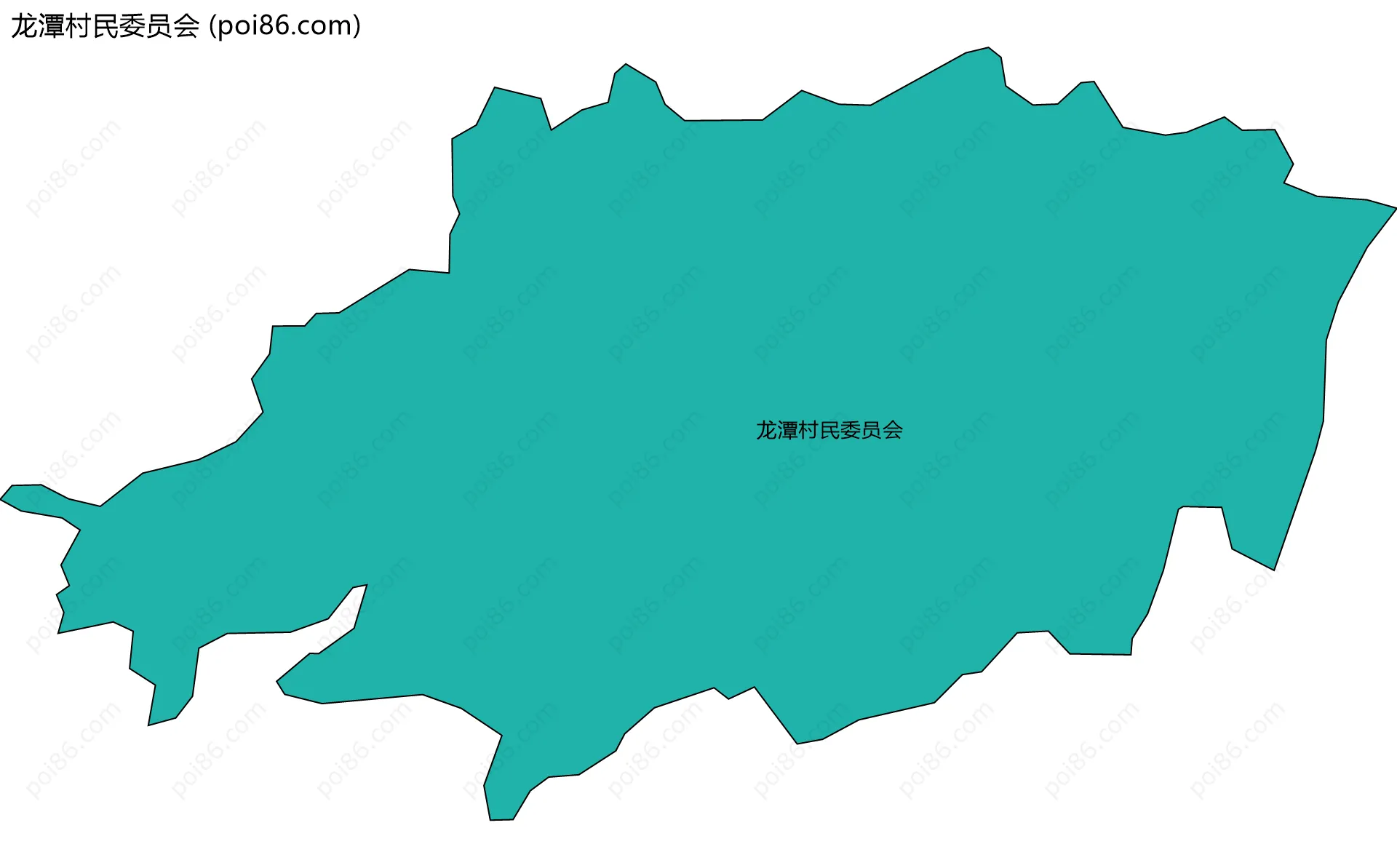 龙潭村民委员会边界地图