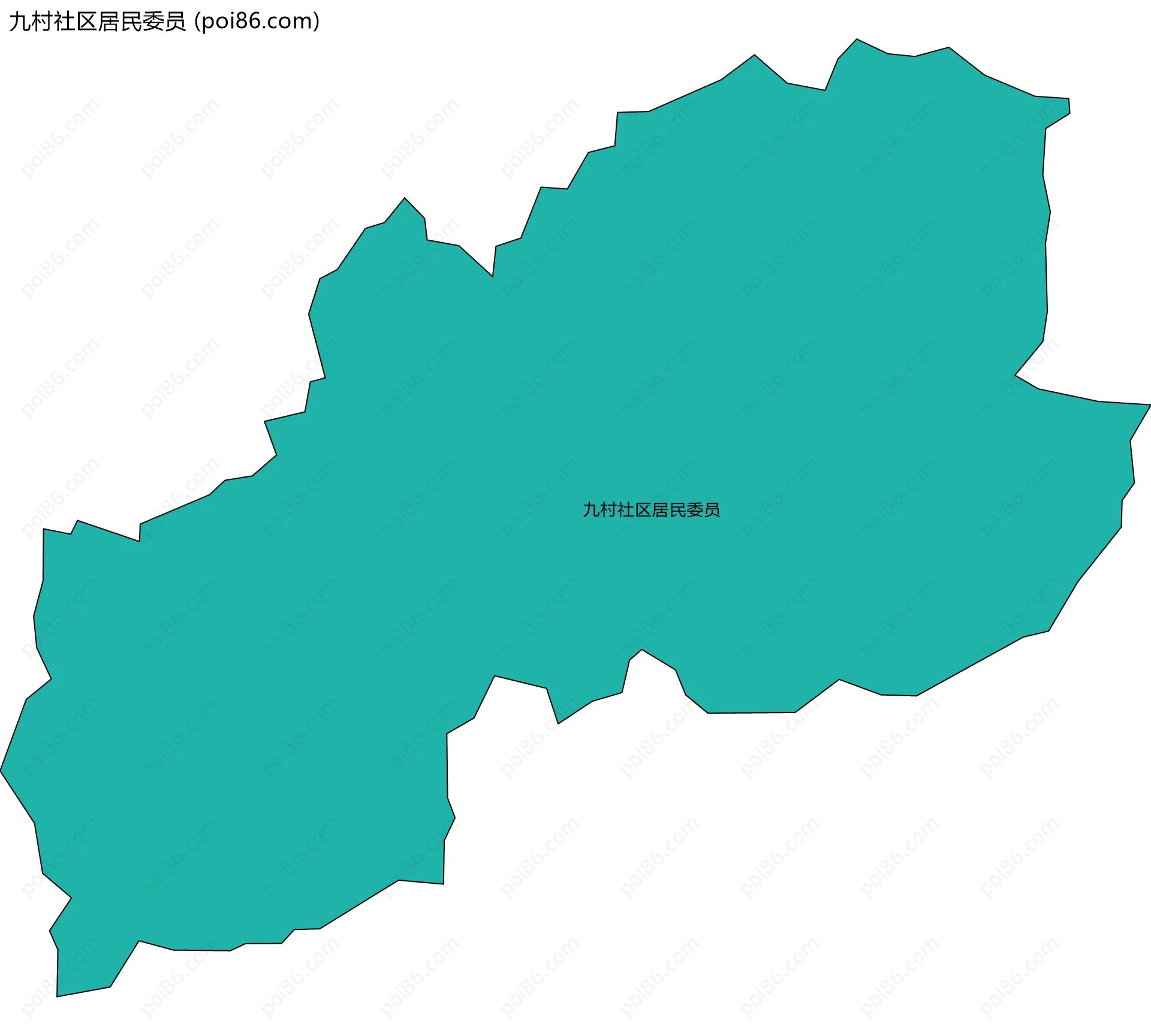 九村社区居民委员边界地图
