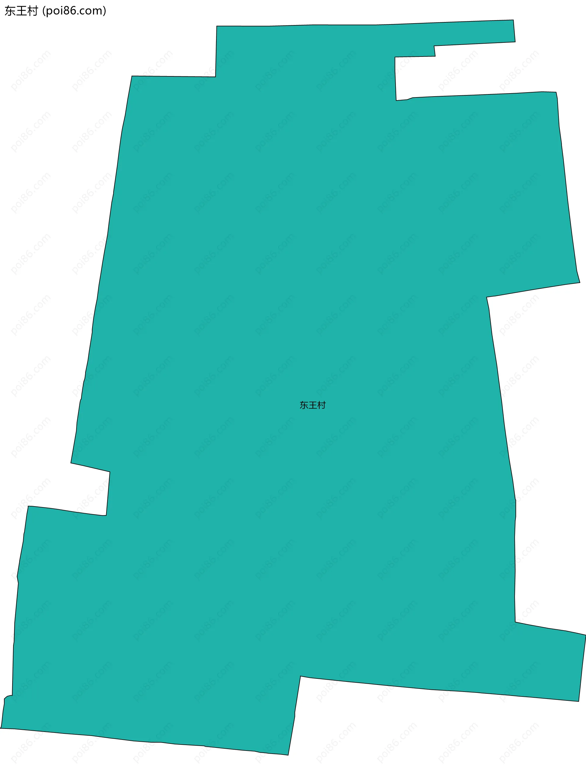 东王村边界地图