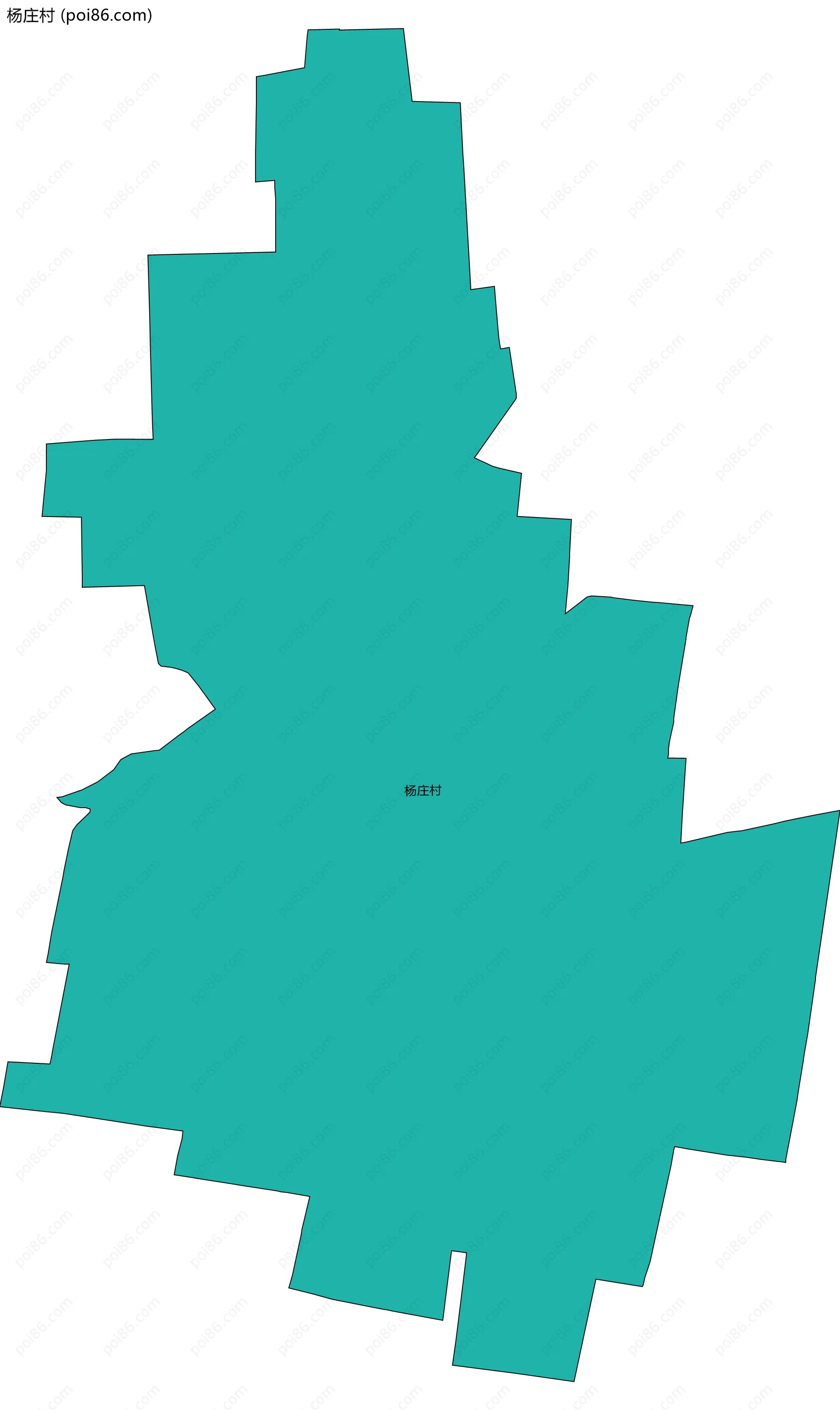 杨庄村边界地图