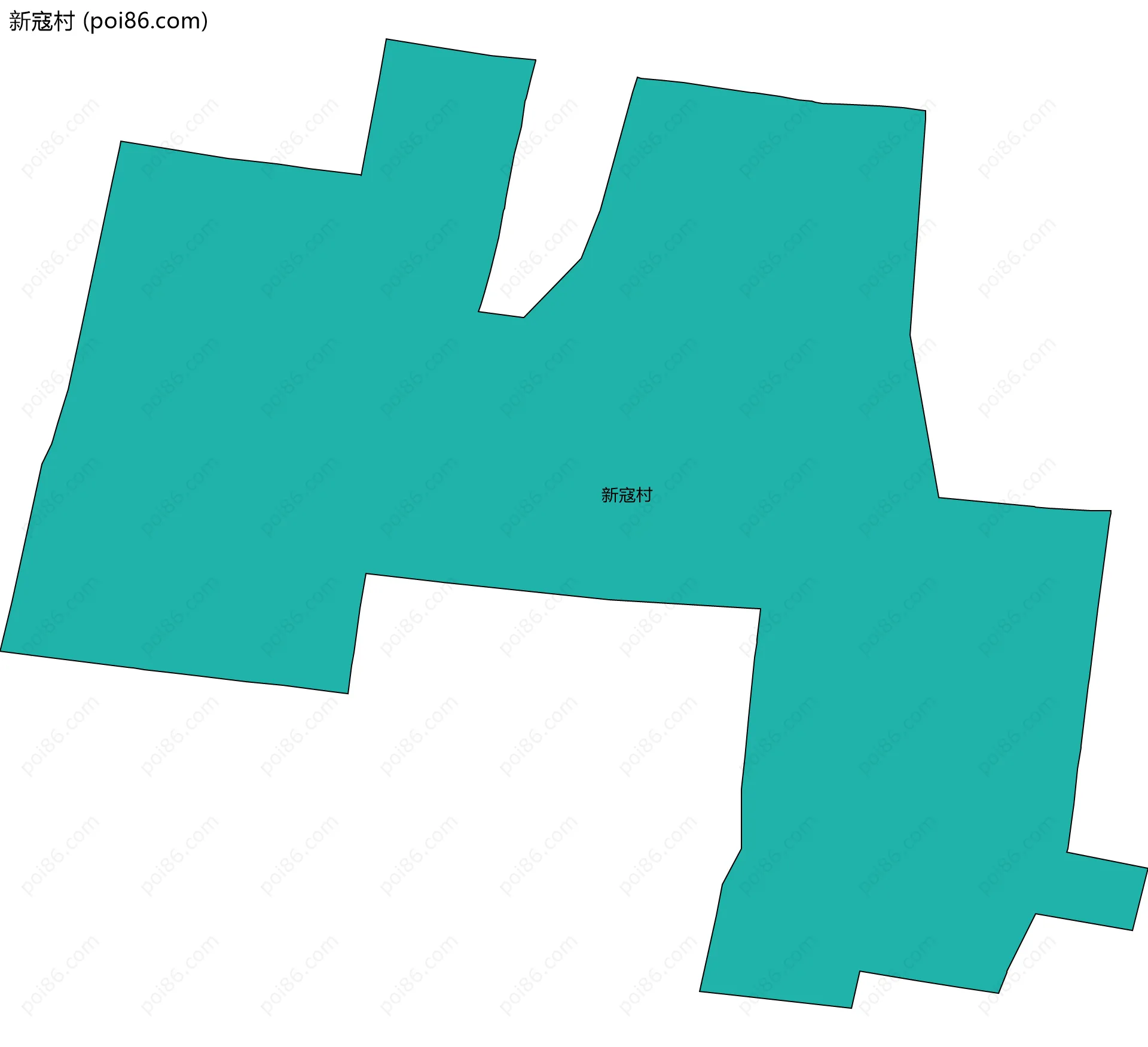 新寇村边界地图
