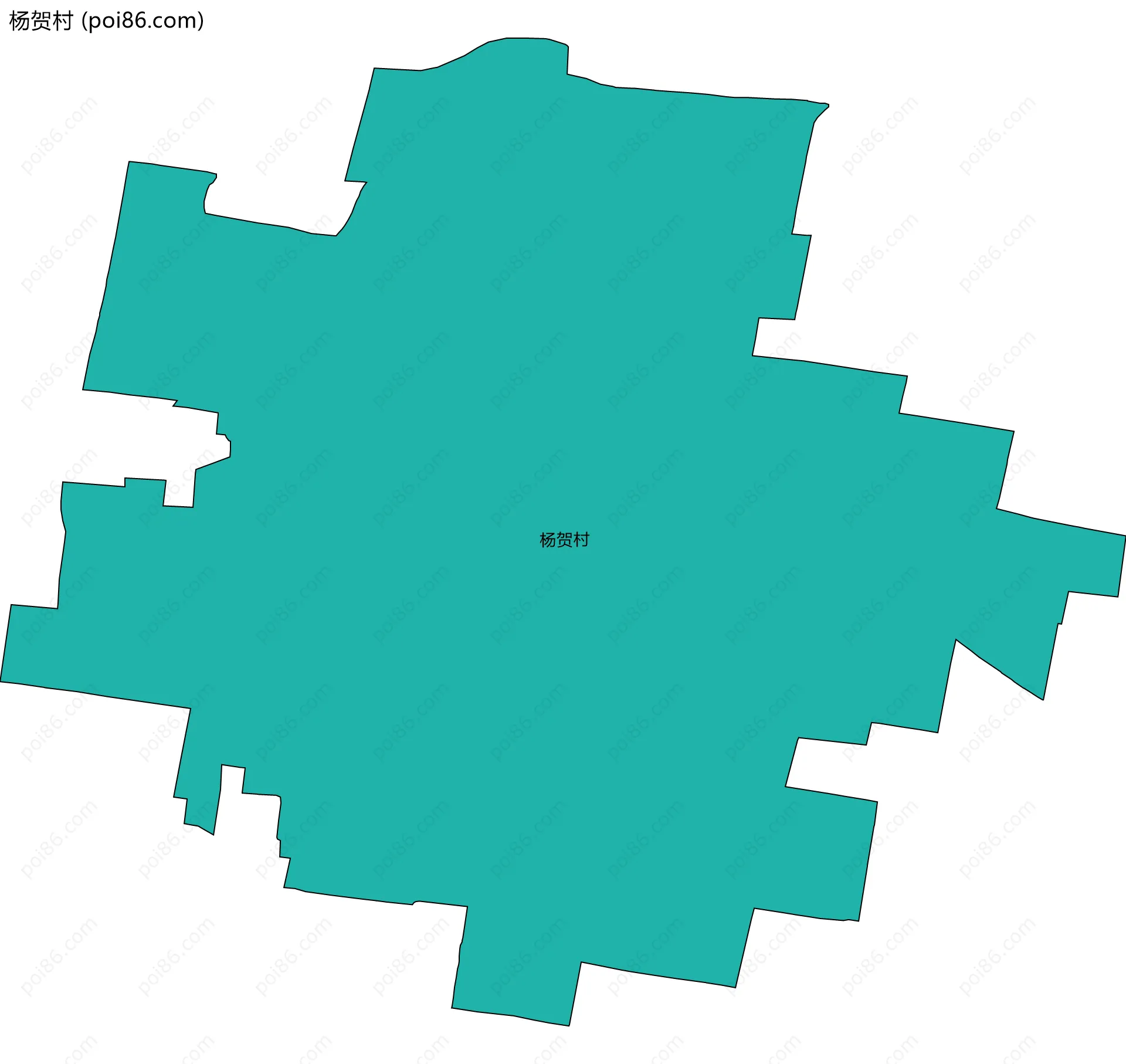 杨贺村边界地图