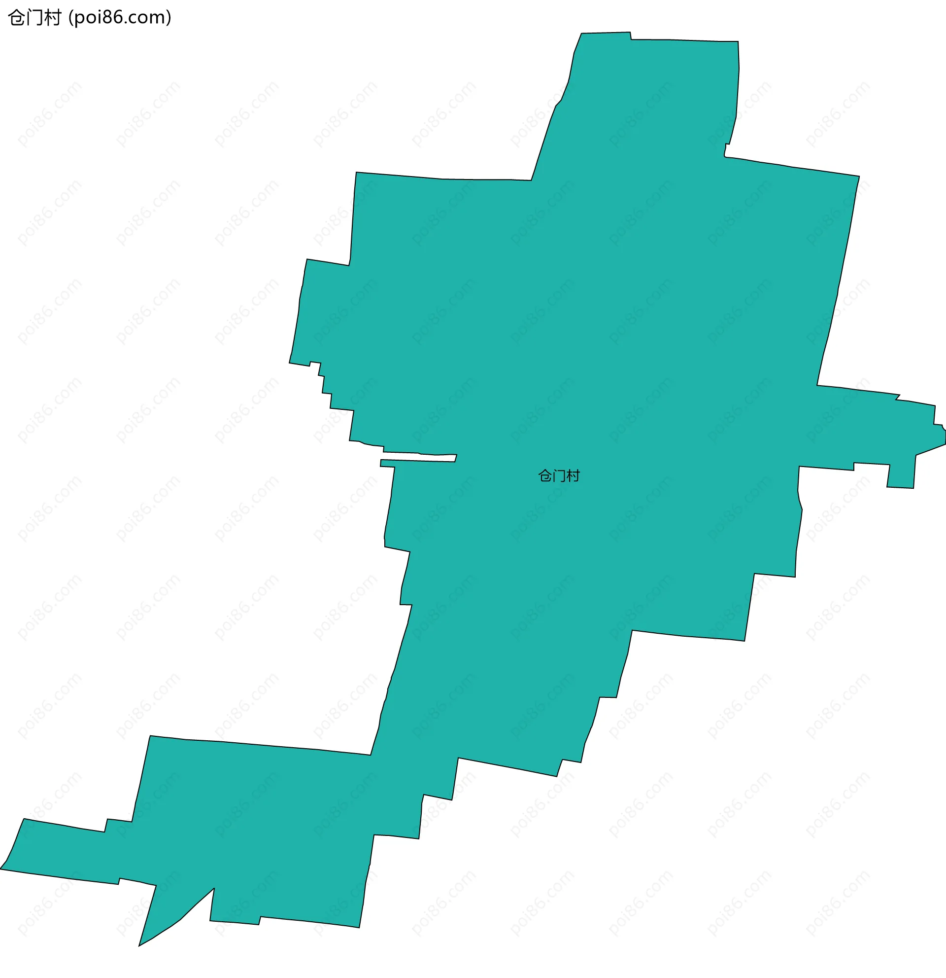 仓门村边界地图