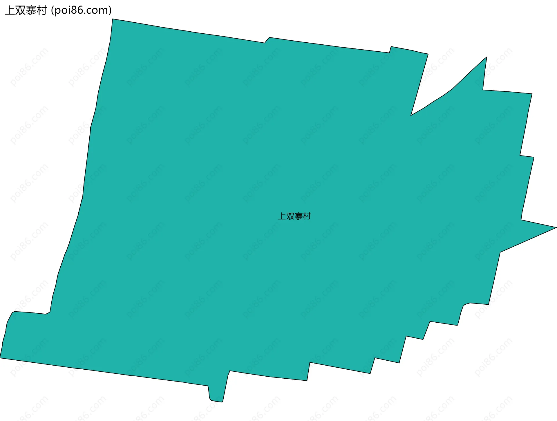 上双寨村边界地图