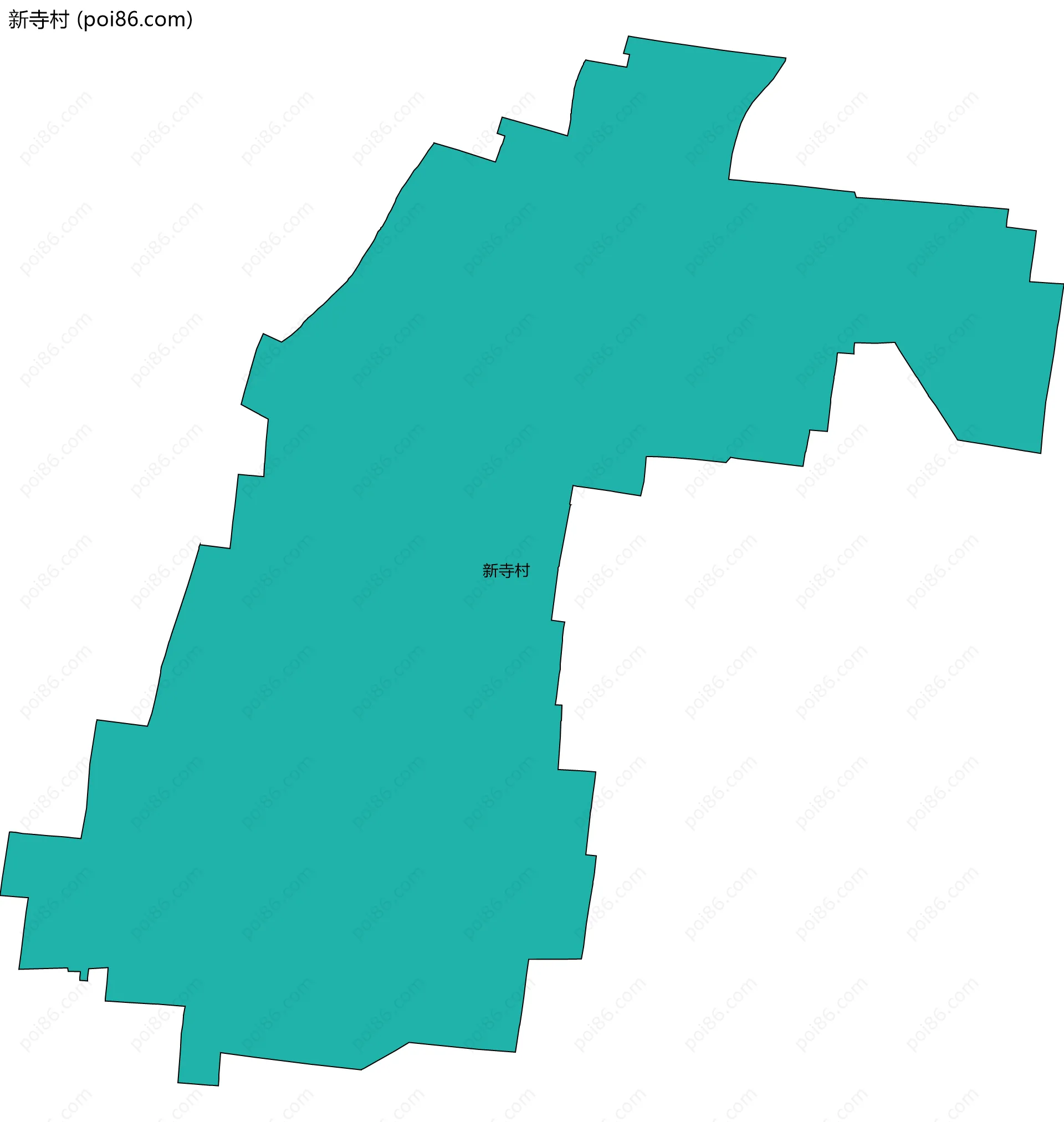新寺村边界地图