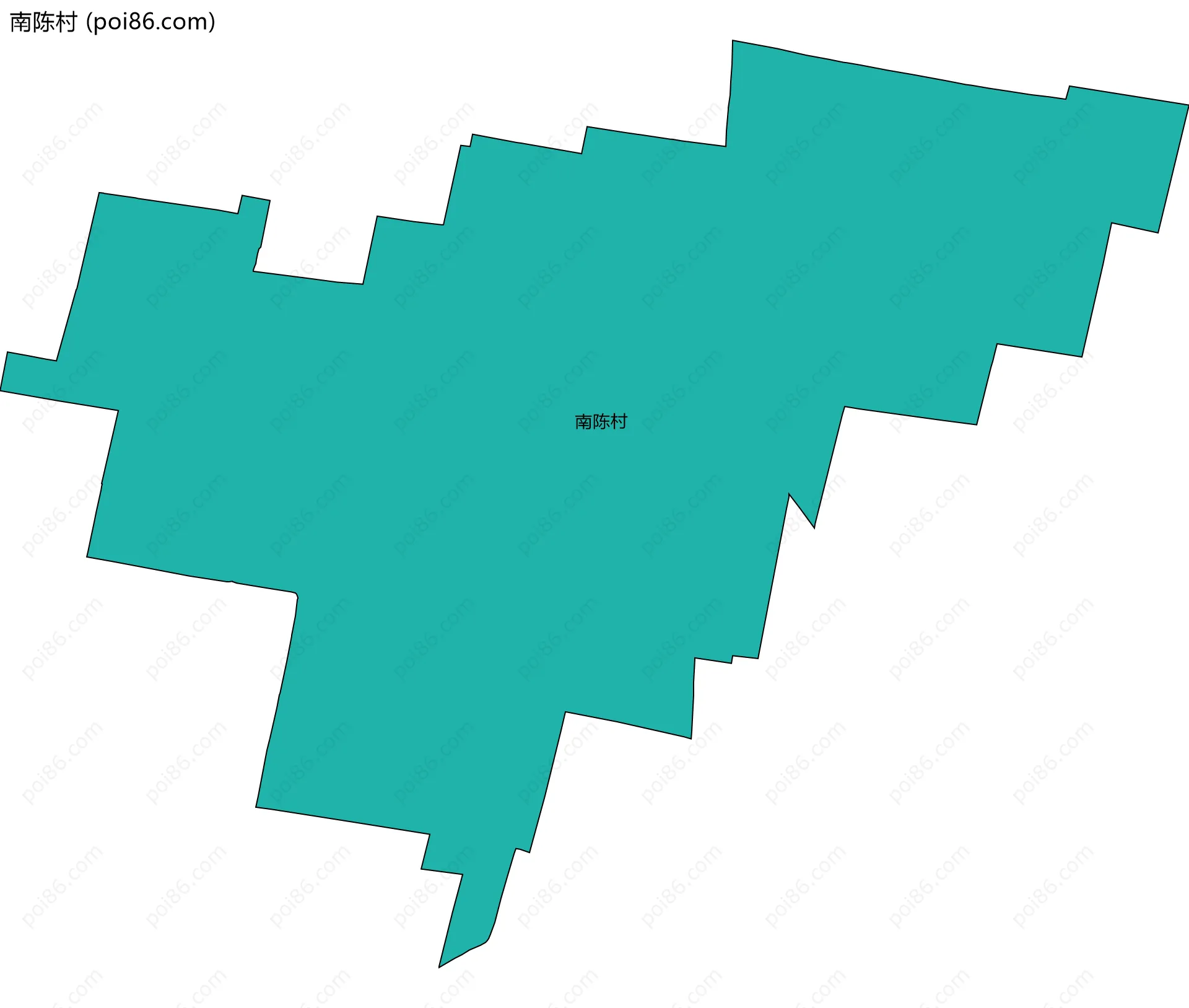 南陈村边界地图