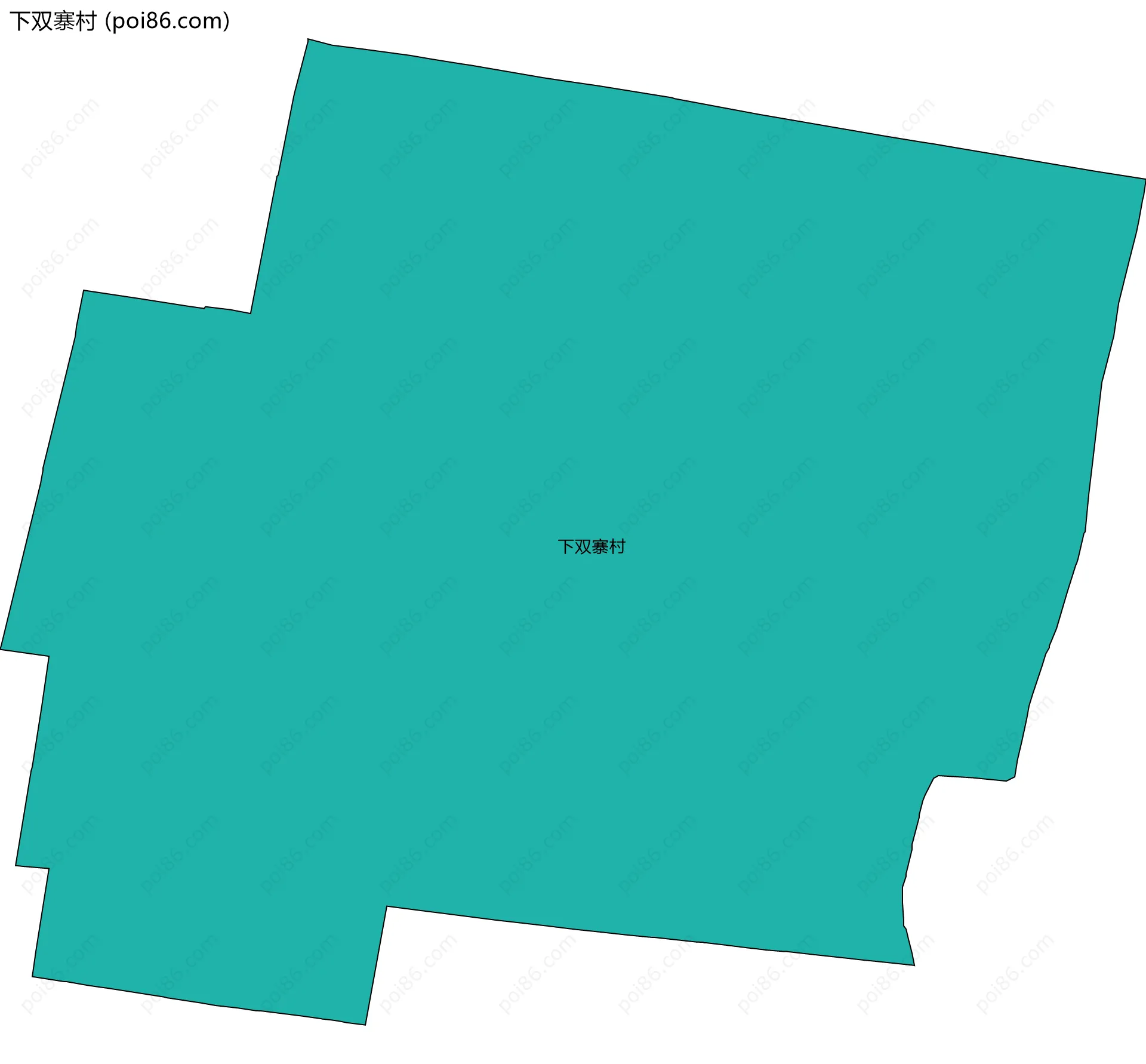 下双寨村边界地图