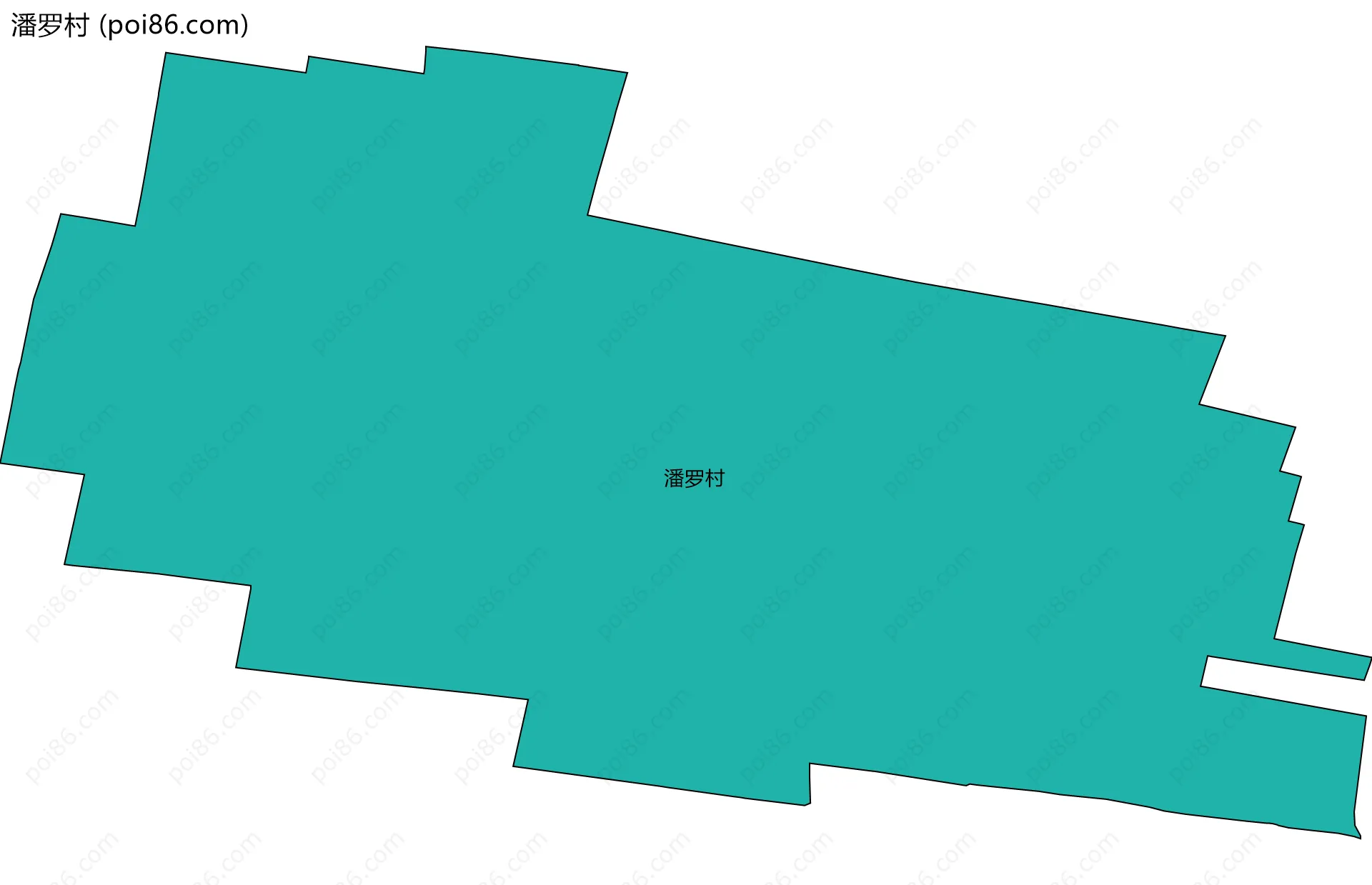 潘罗村边界地图