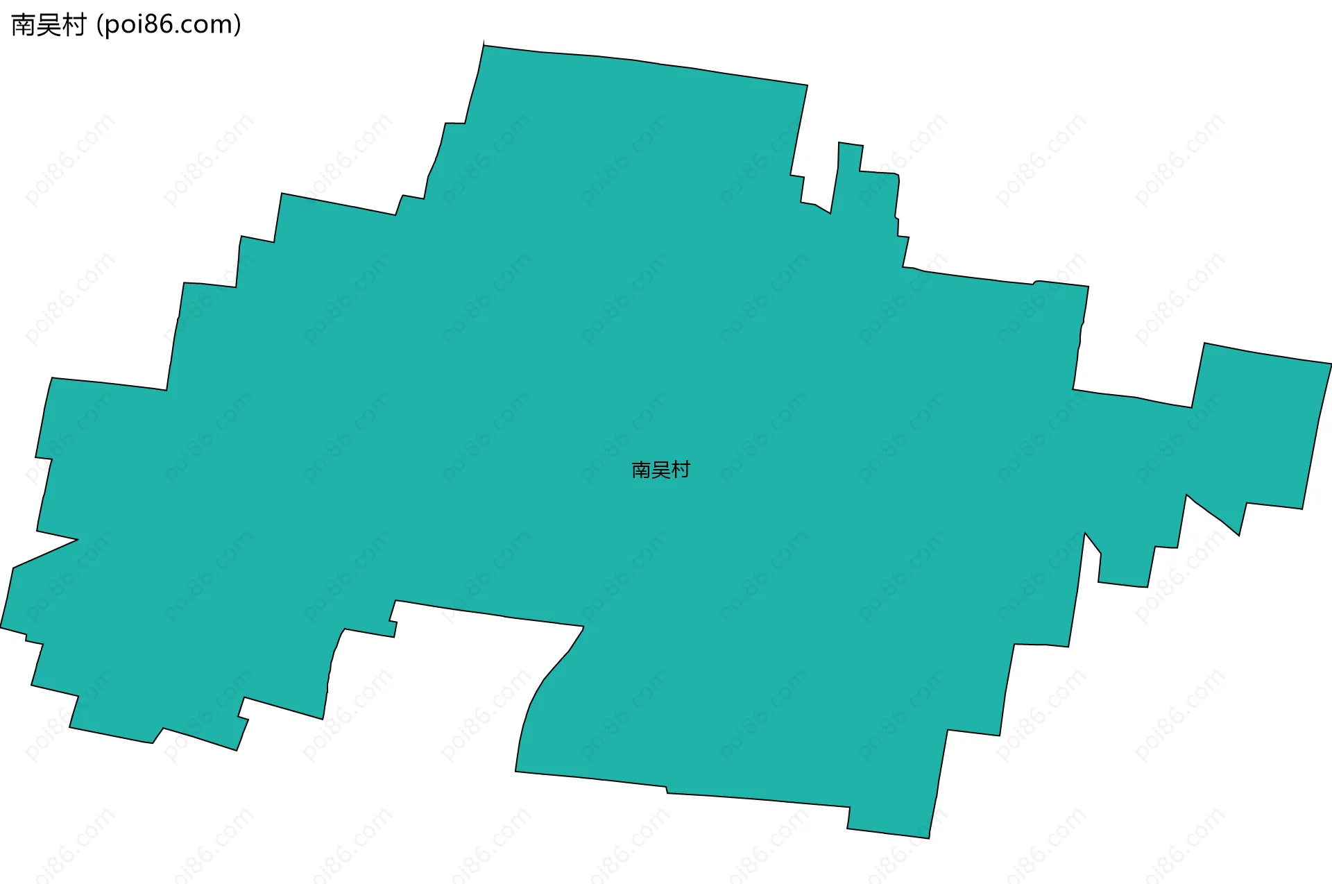 南吴村边界地图