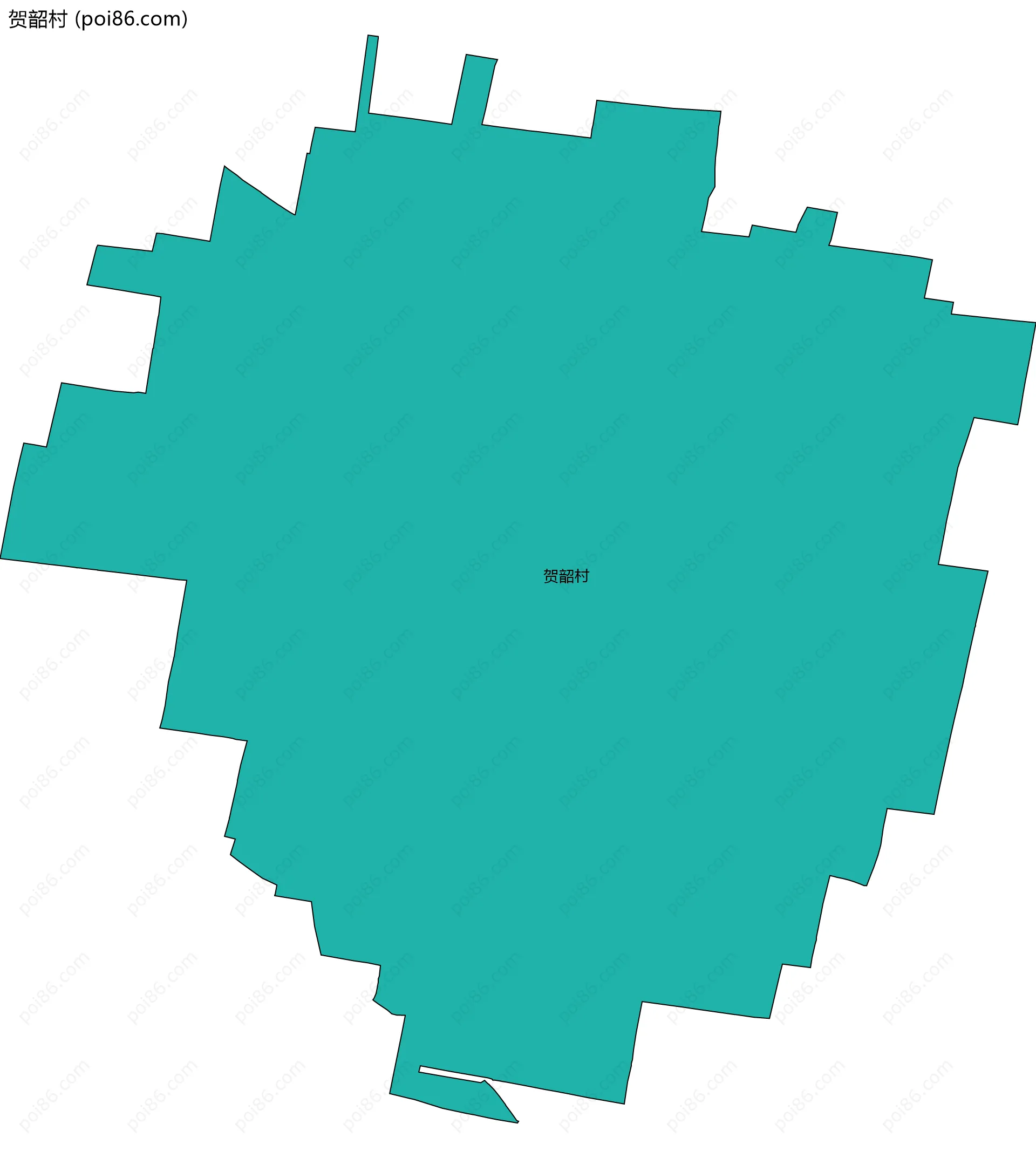 贺韶村边界地图