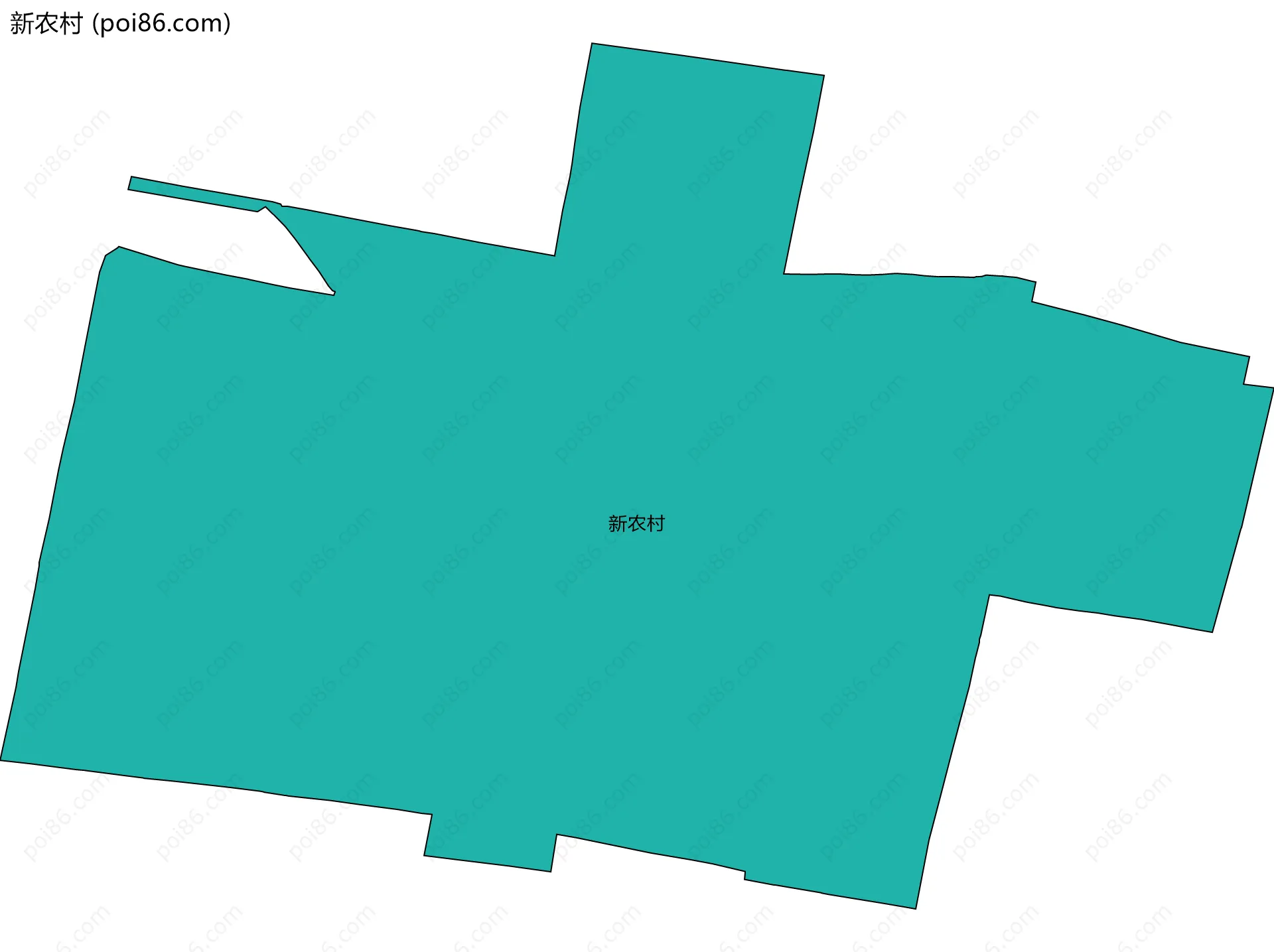 新农村边界地图