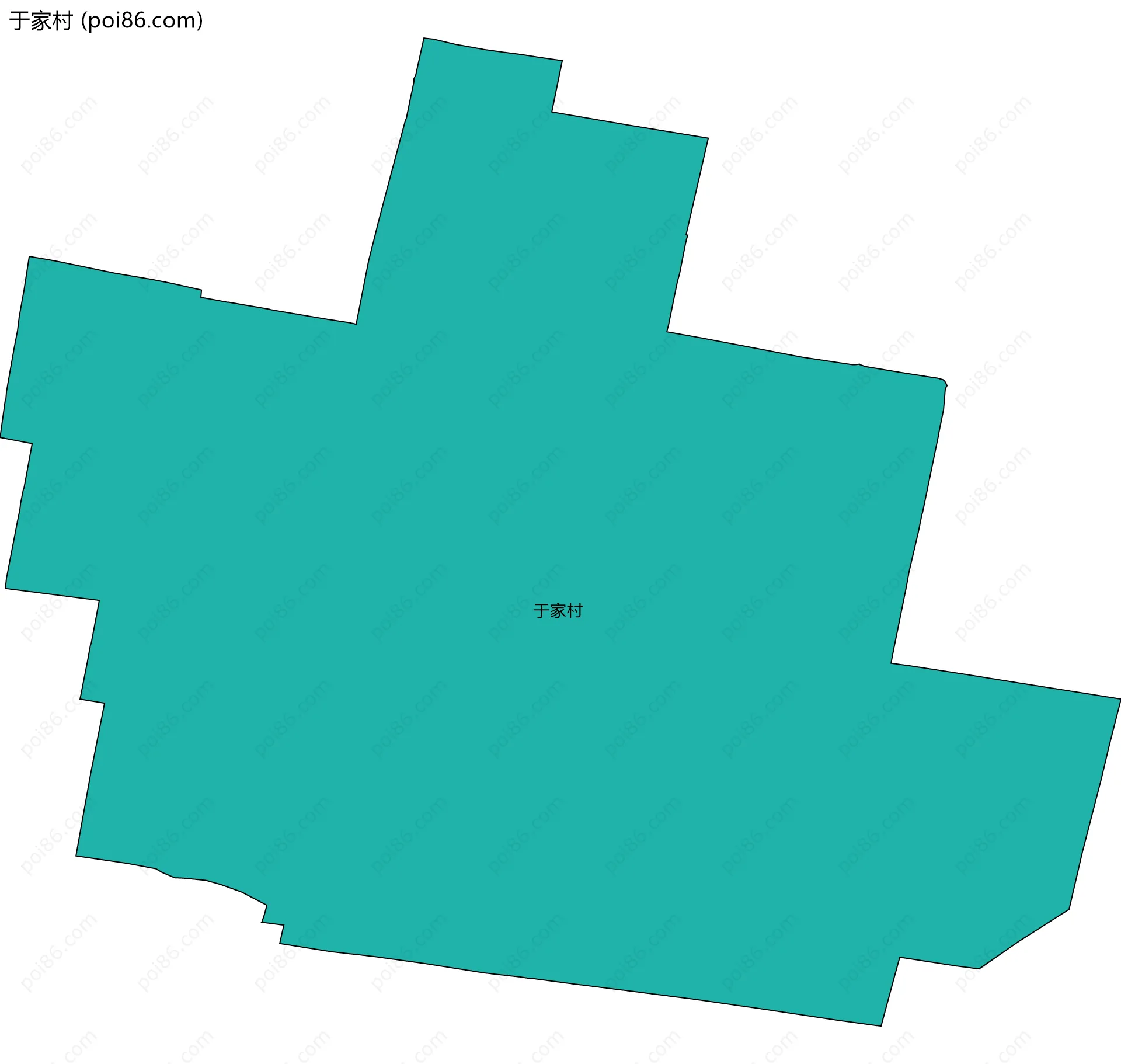 于家村边界地图