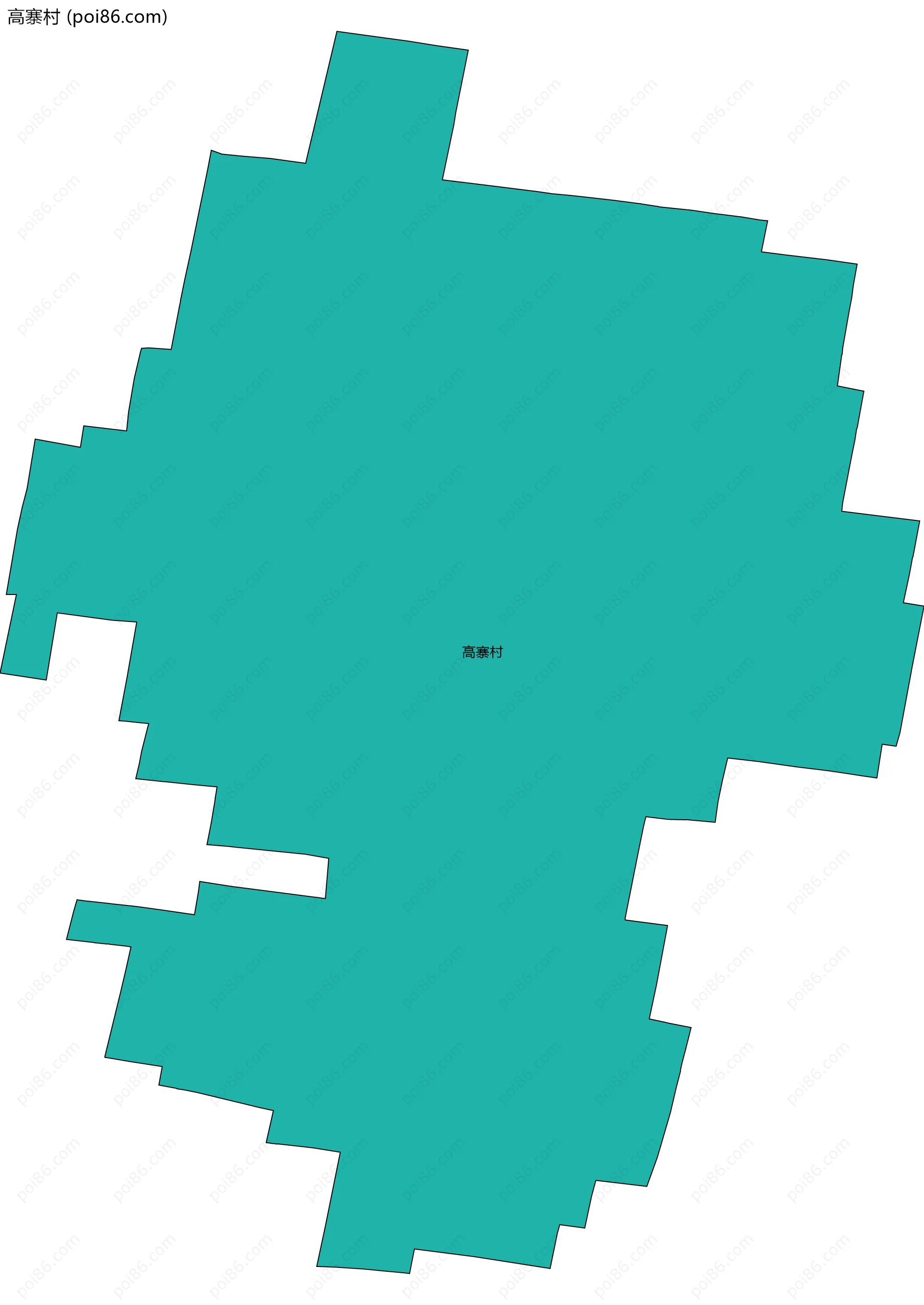 高寨村边界地图