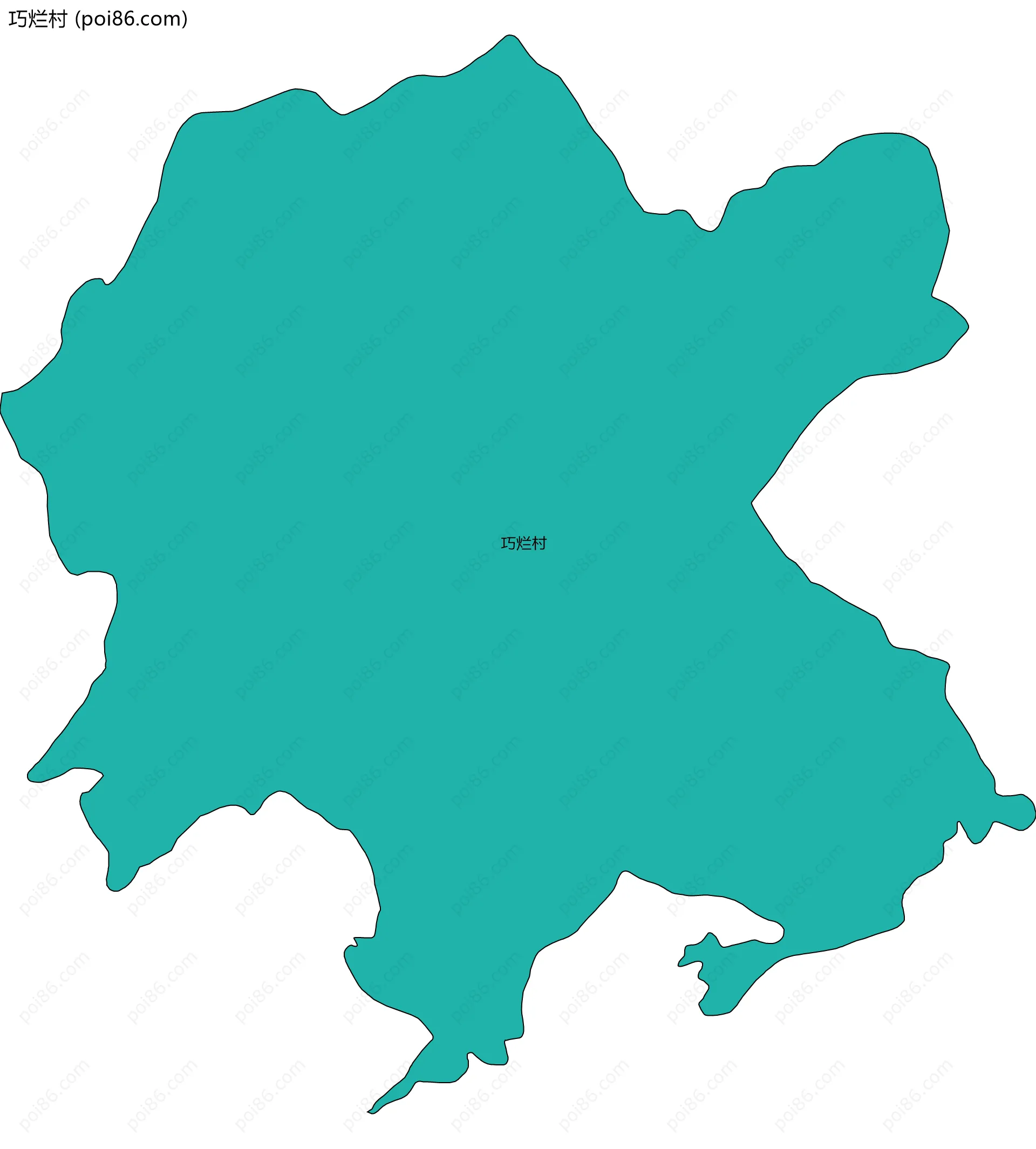 巧烂村边界地图