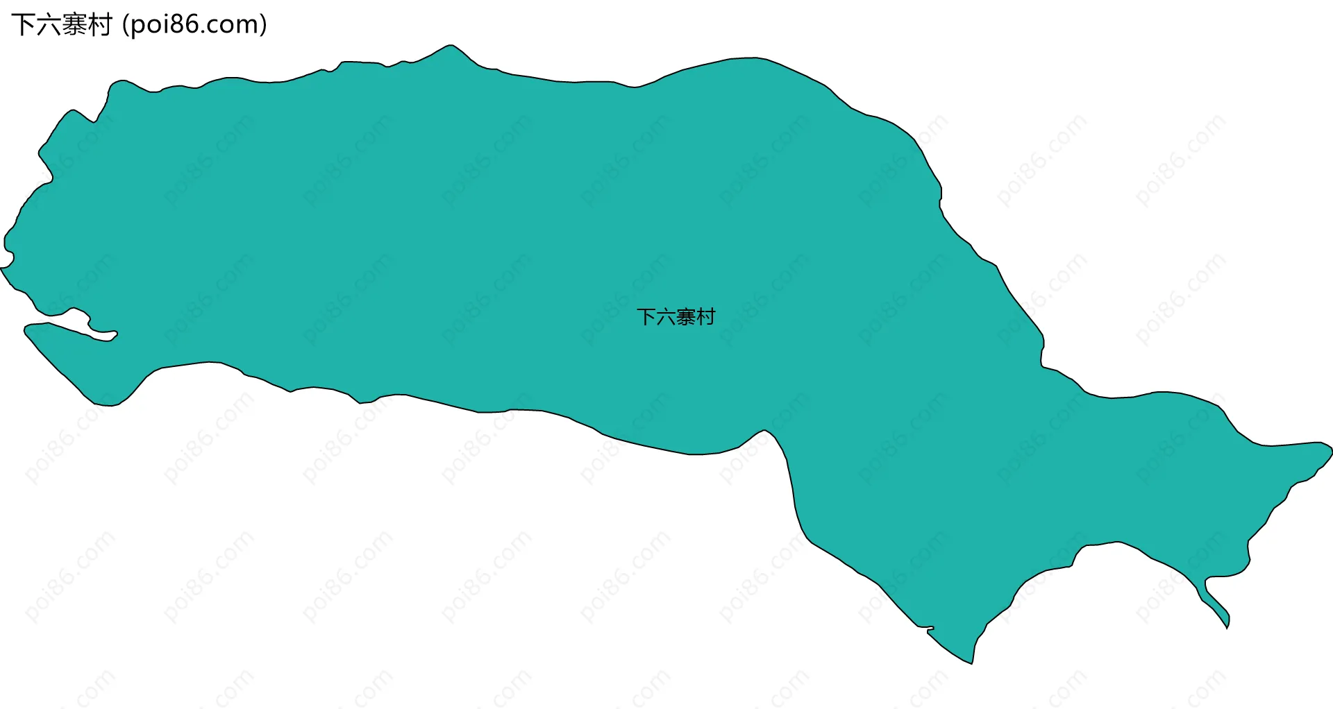 下六寨村边界地图