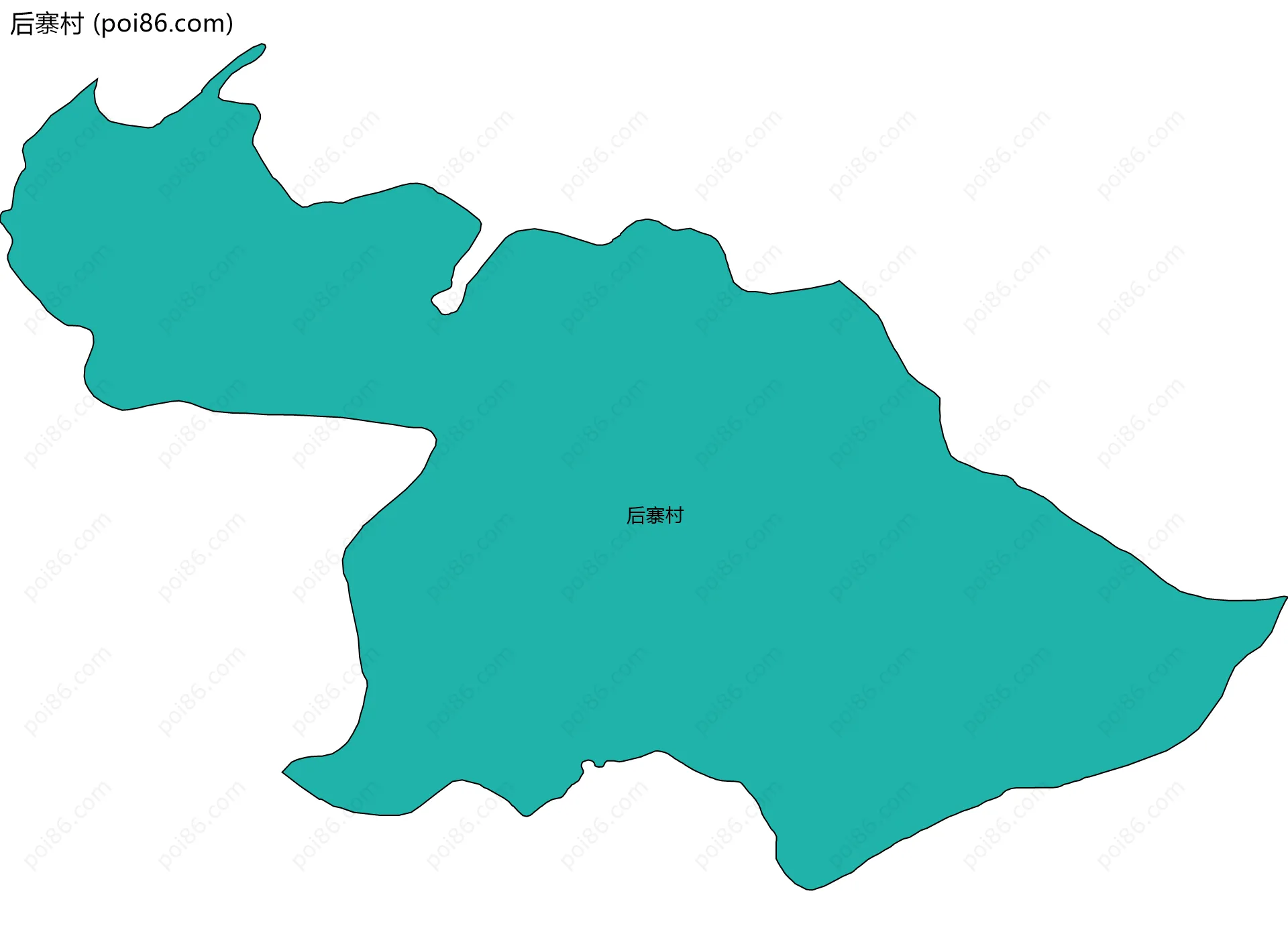 后寨村边界地图