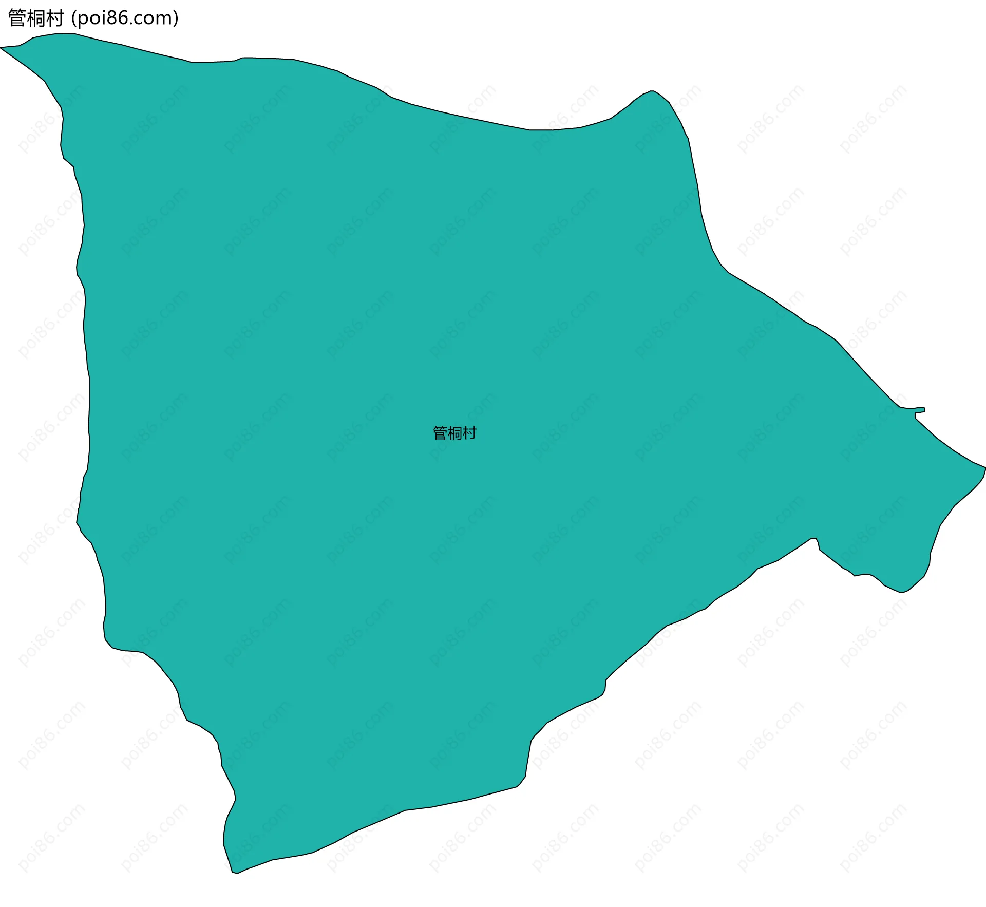 管桐村边界地图