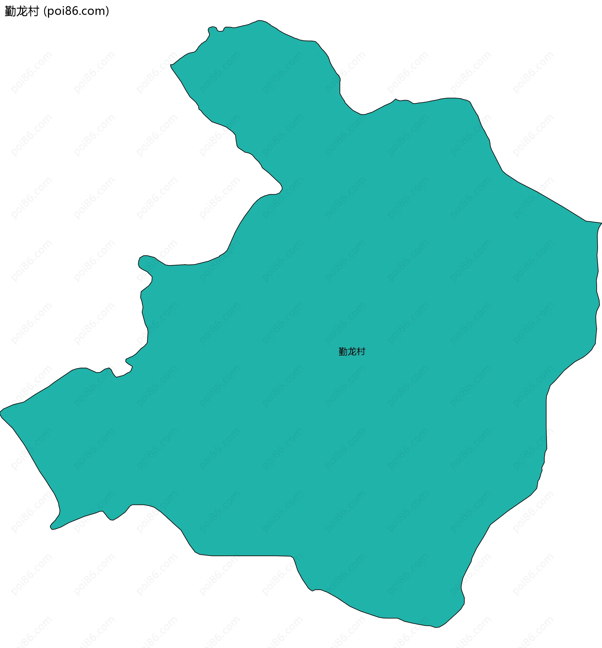 勤龙村边界地图