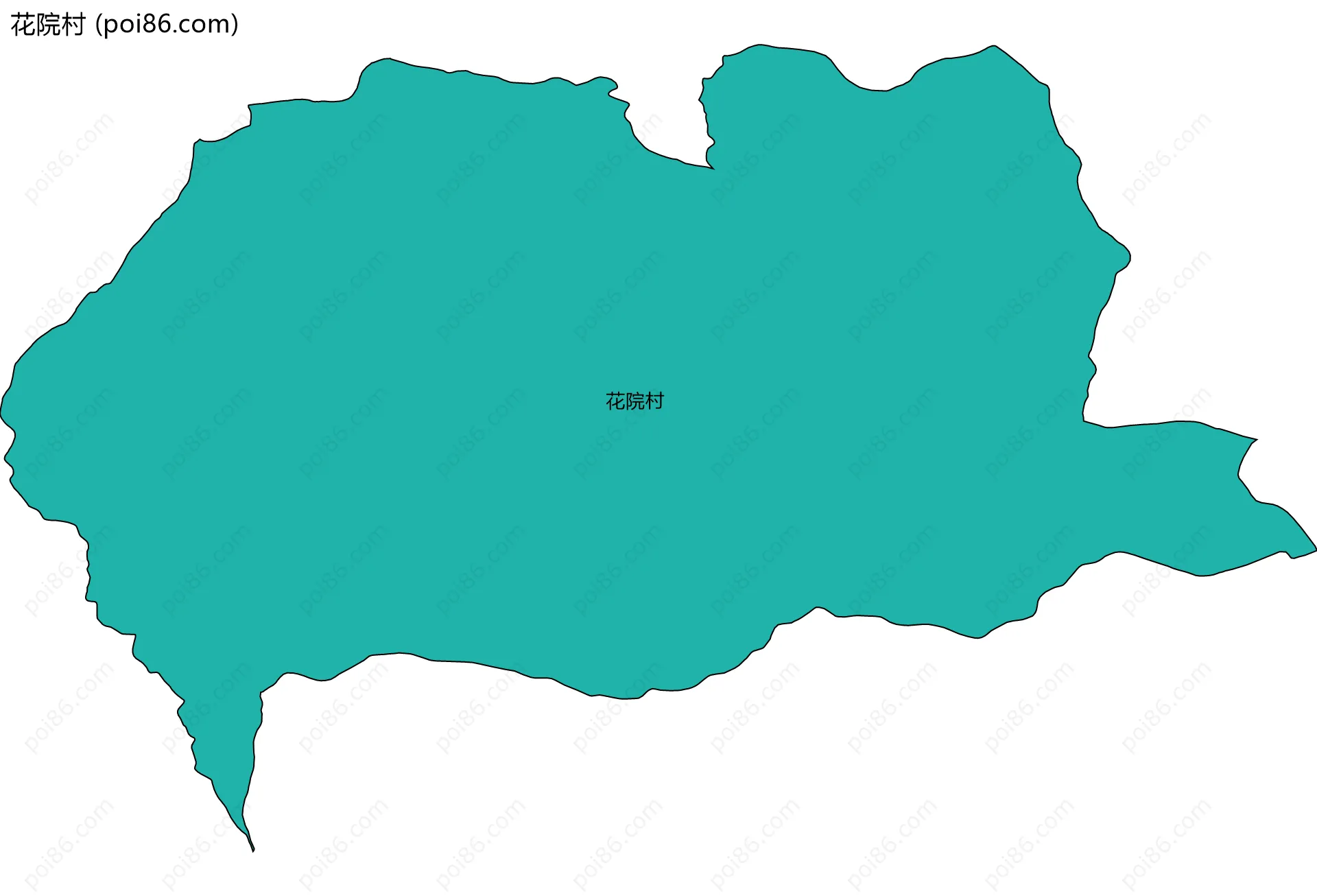 花院村边界地图