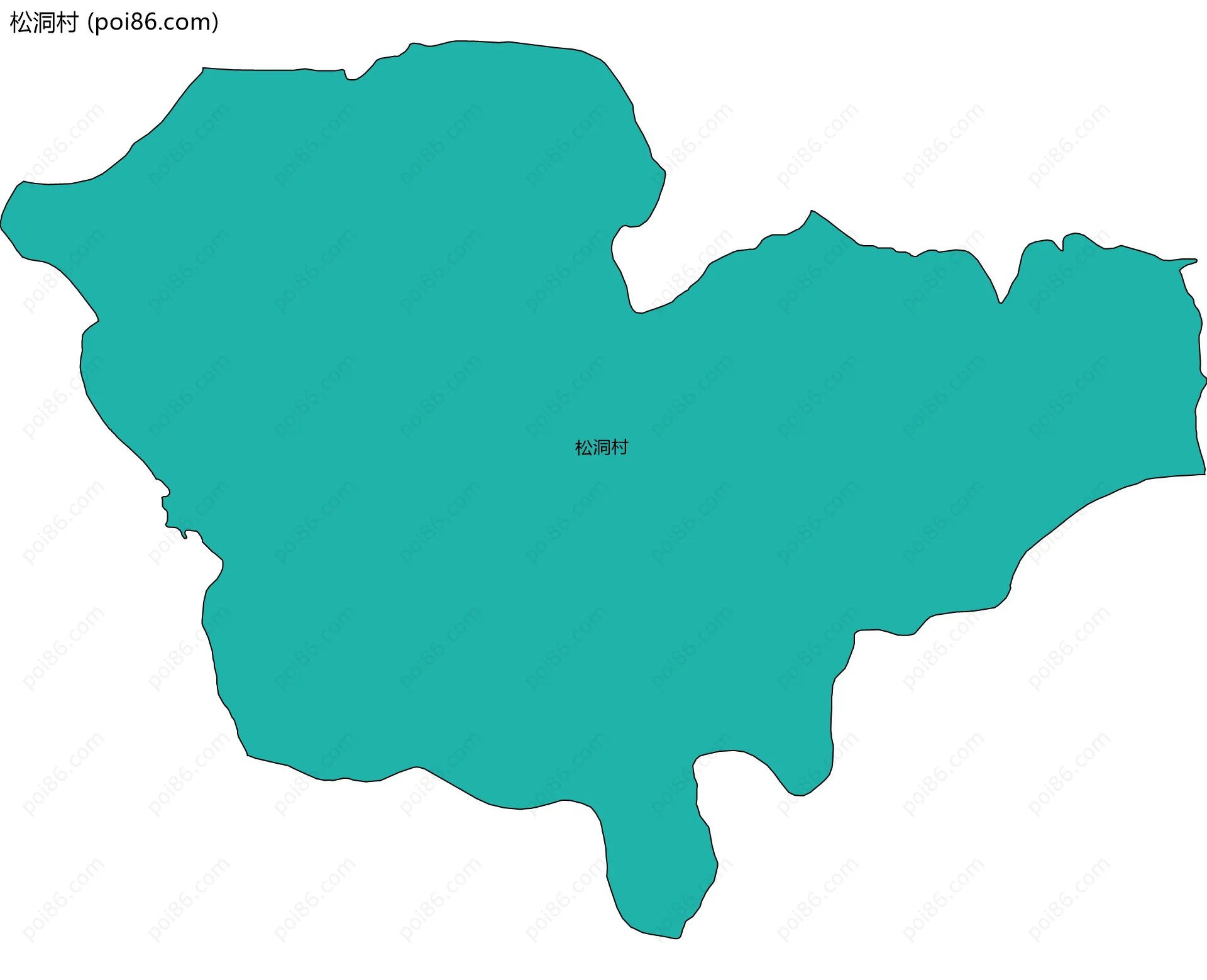 松洞村边界地图