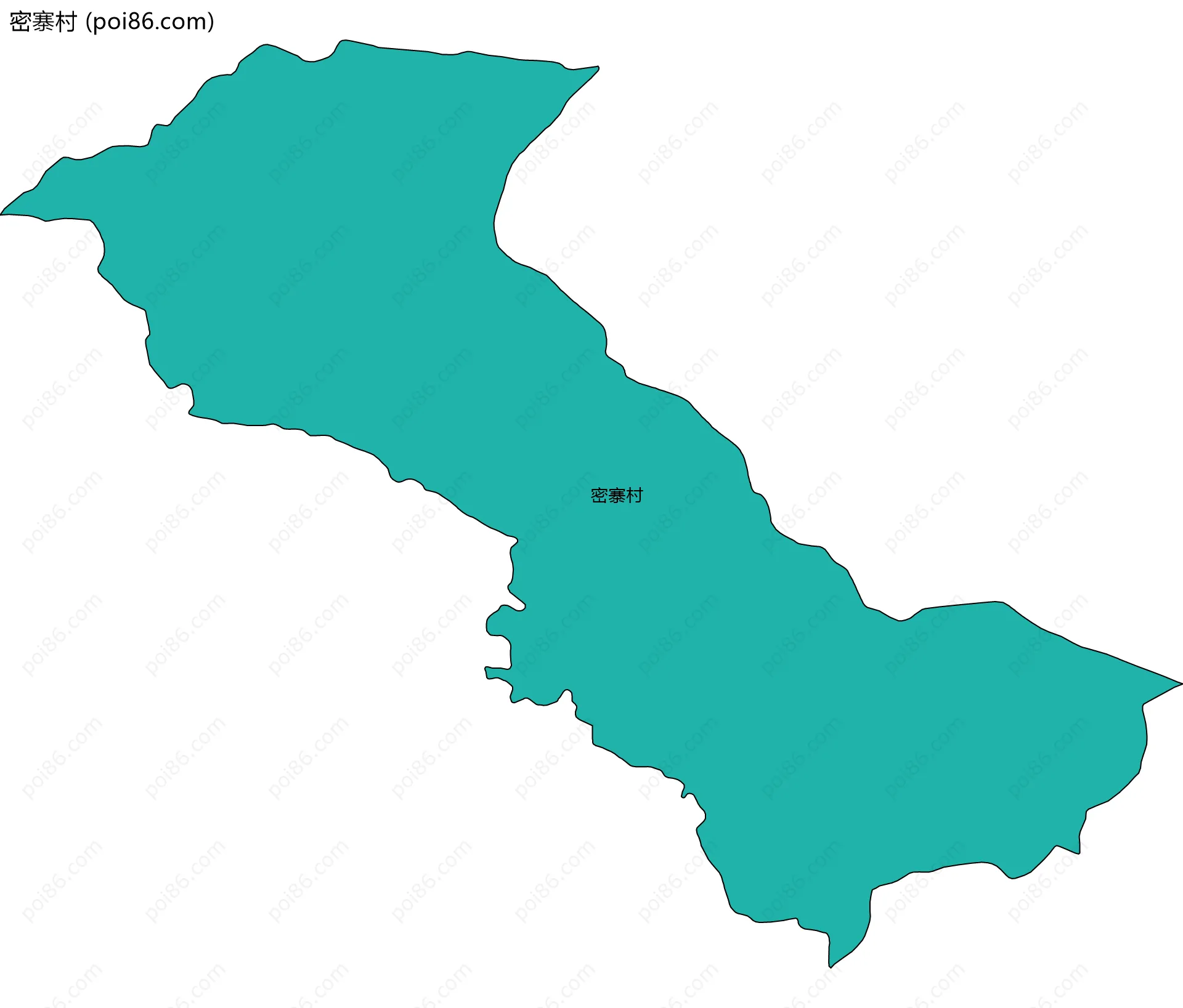 密寨村边界地图